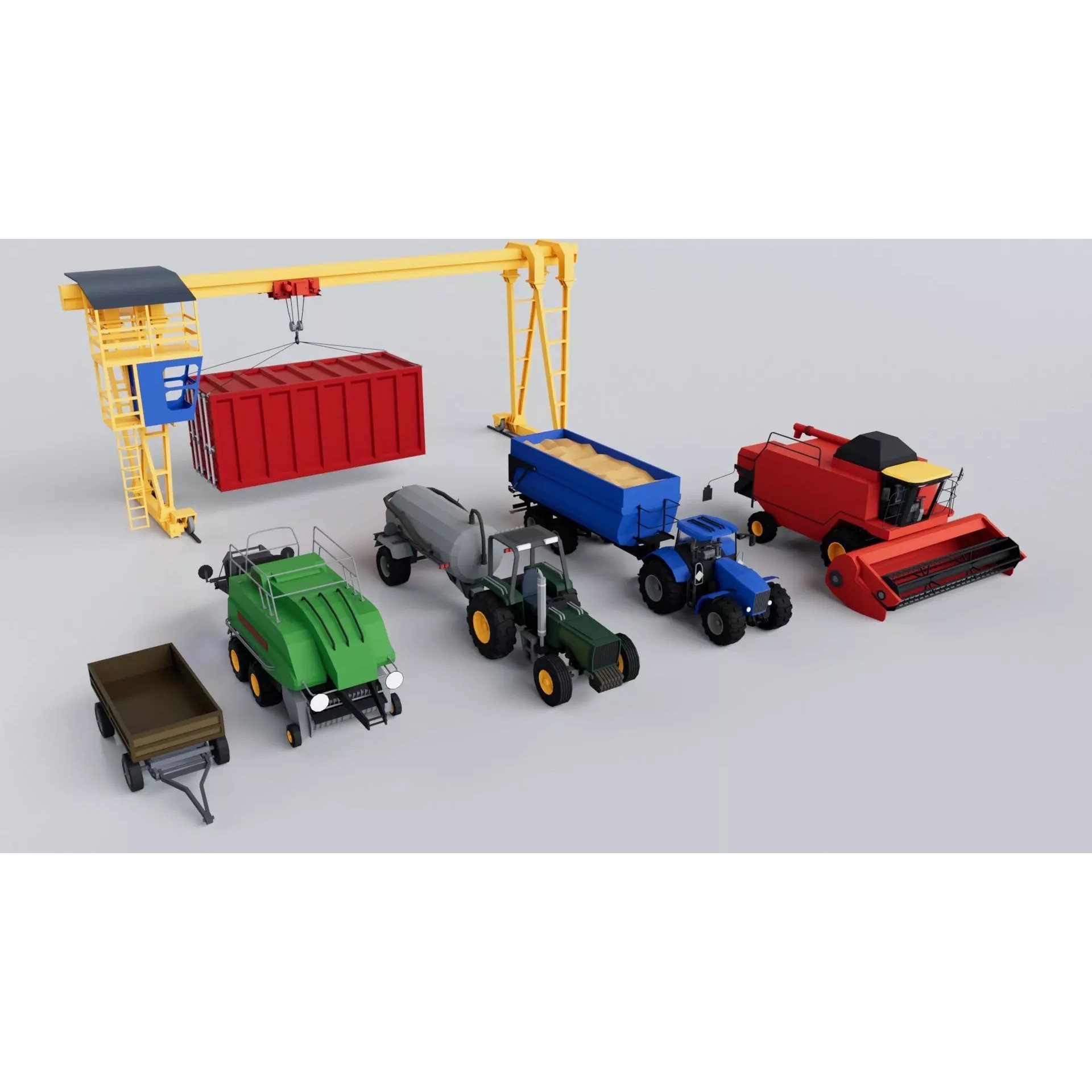 200 Vehicles Mega Pack - Low-Poly Game-Ready 3D Model - View 12