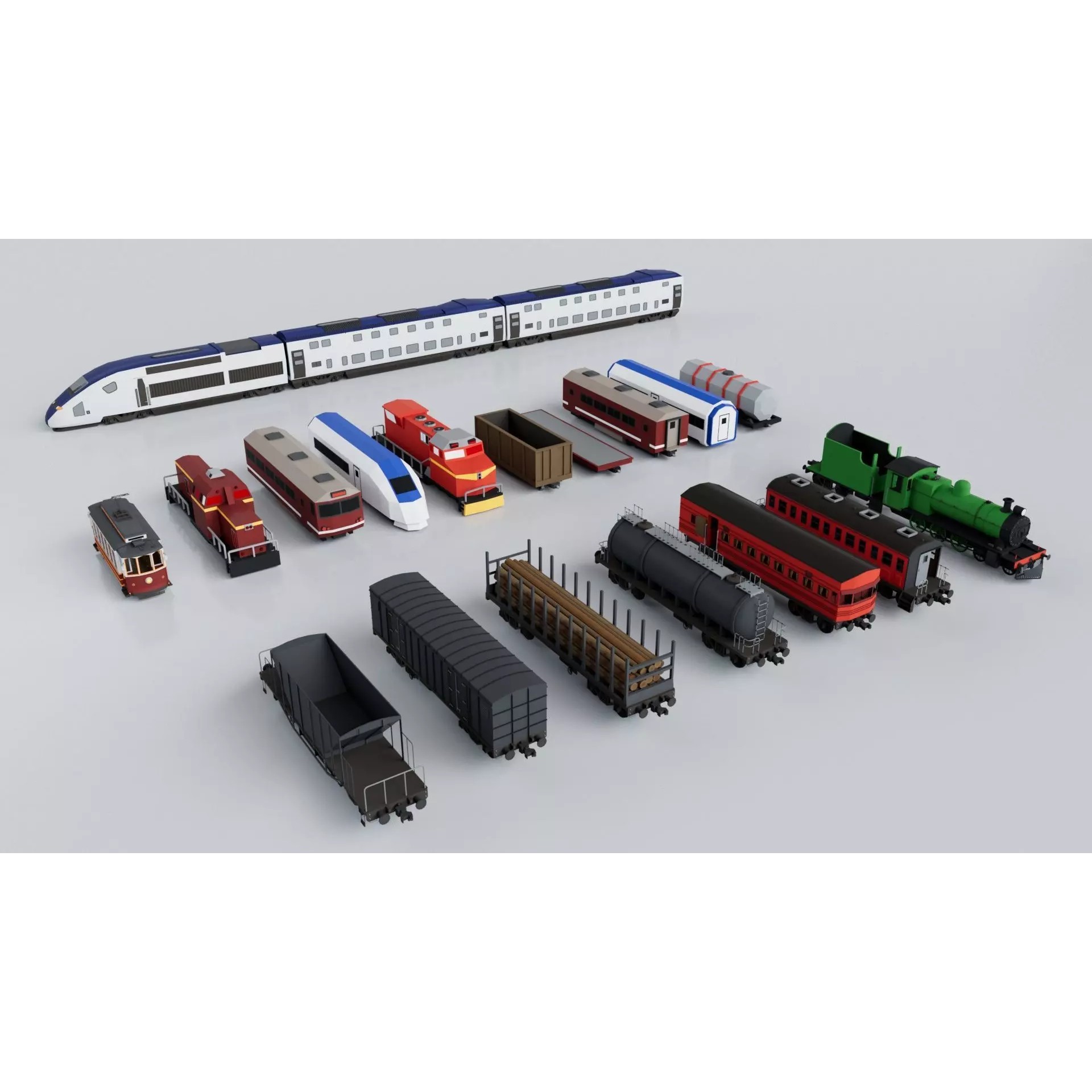 200 Vehicles Mega Pack - Low-Poly Game-Ready 3D Model - View 13