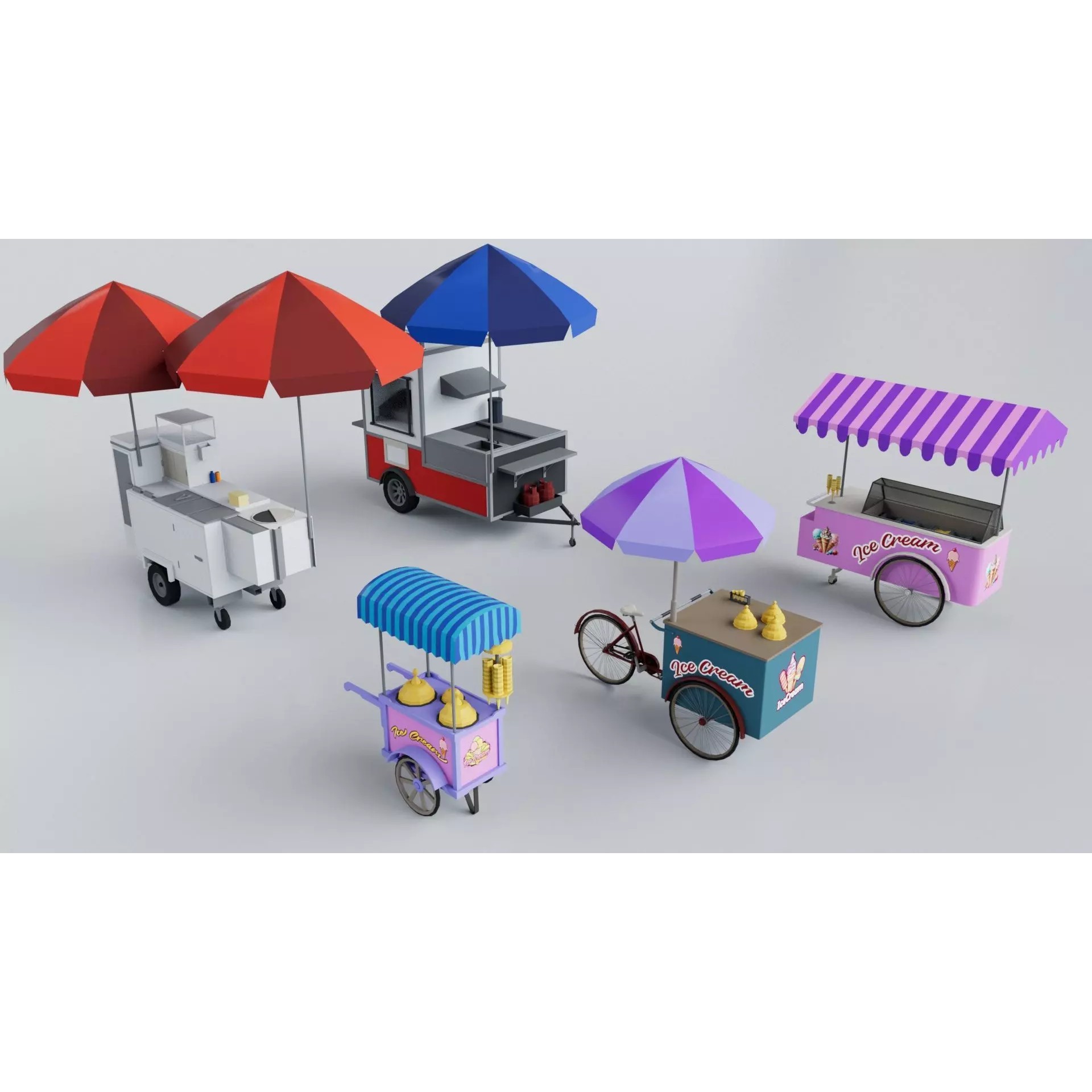 200 Vehicles Mega Pack - Low-Poly Game-Ready 3D Model - View 19