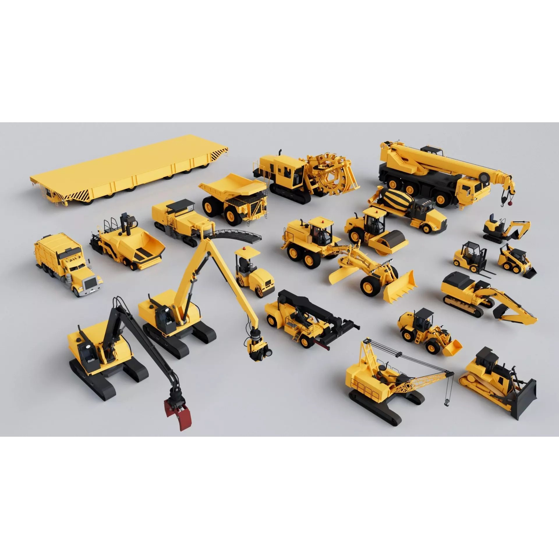 200 Vehicles Mega Pack - Low-Poly Game-Ready 3D Model - View 4