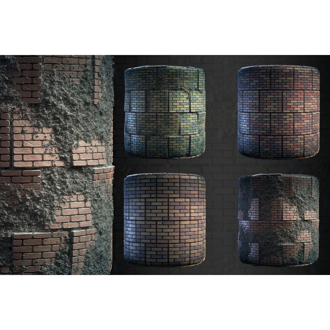 Stone Floor 3D Model – PBR Textures Bundle, SBSAR & Maps - View 13