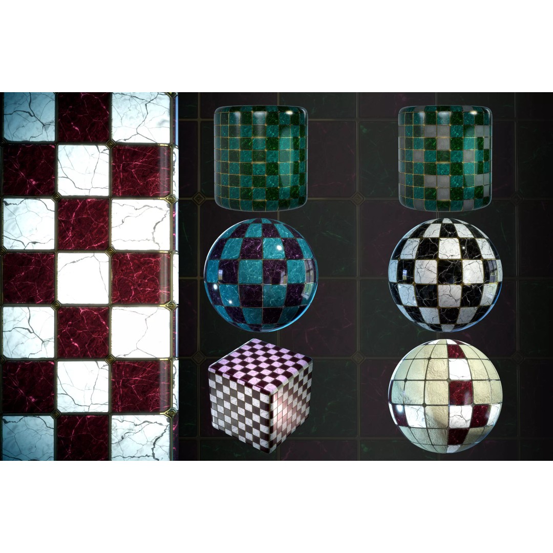 Stone Floor 3D Model – PBR Textures Bundle, SBSAR & Maps - View 2
