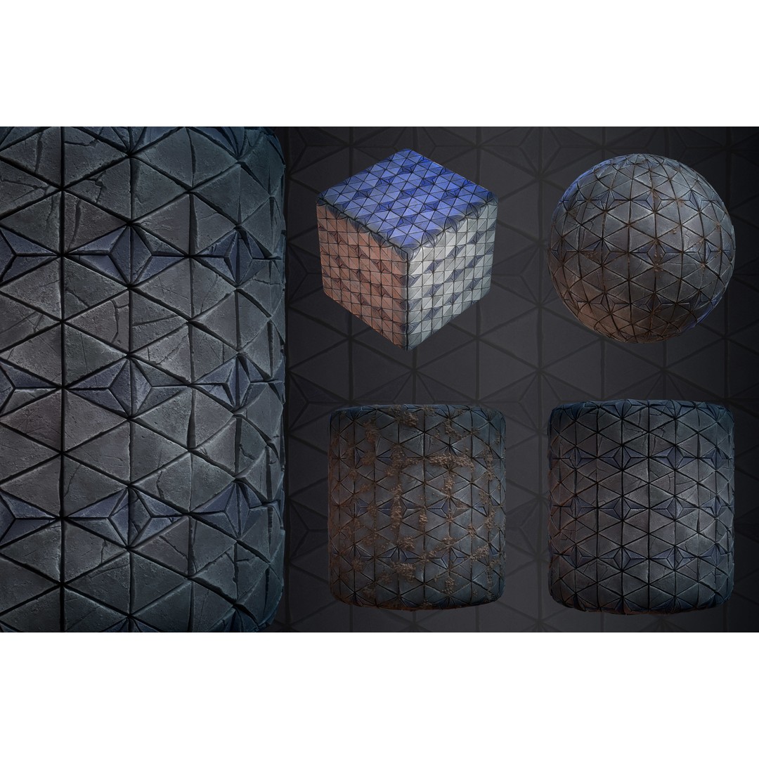 Stone Floor 3D Model – PBR Textures Bundle, SBSAR & Maps - View 5