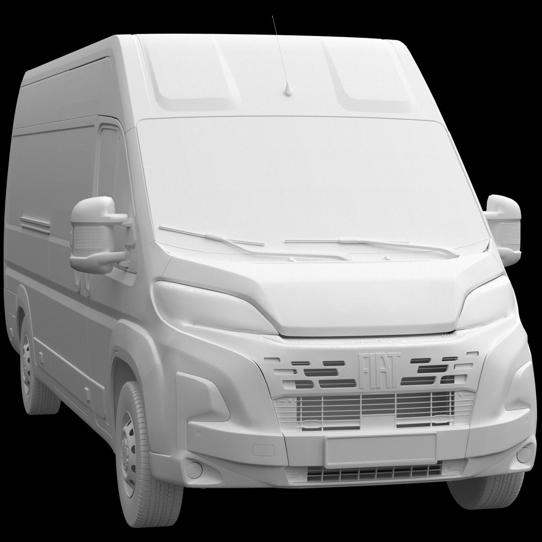 2024 FIAT DUCATO L4H2 3D Model – Detailed Interior, FBX, OBJ - View 14