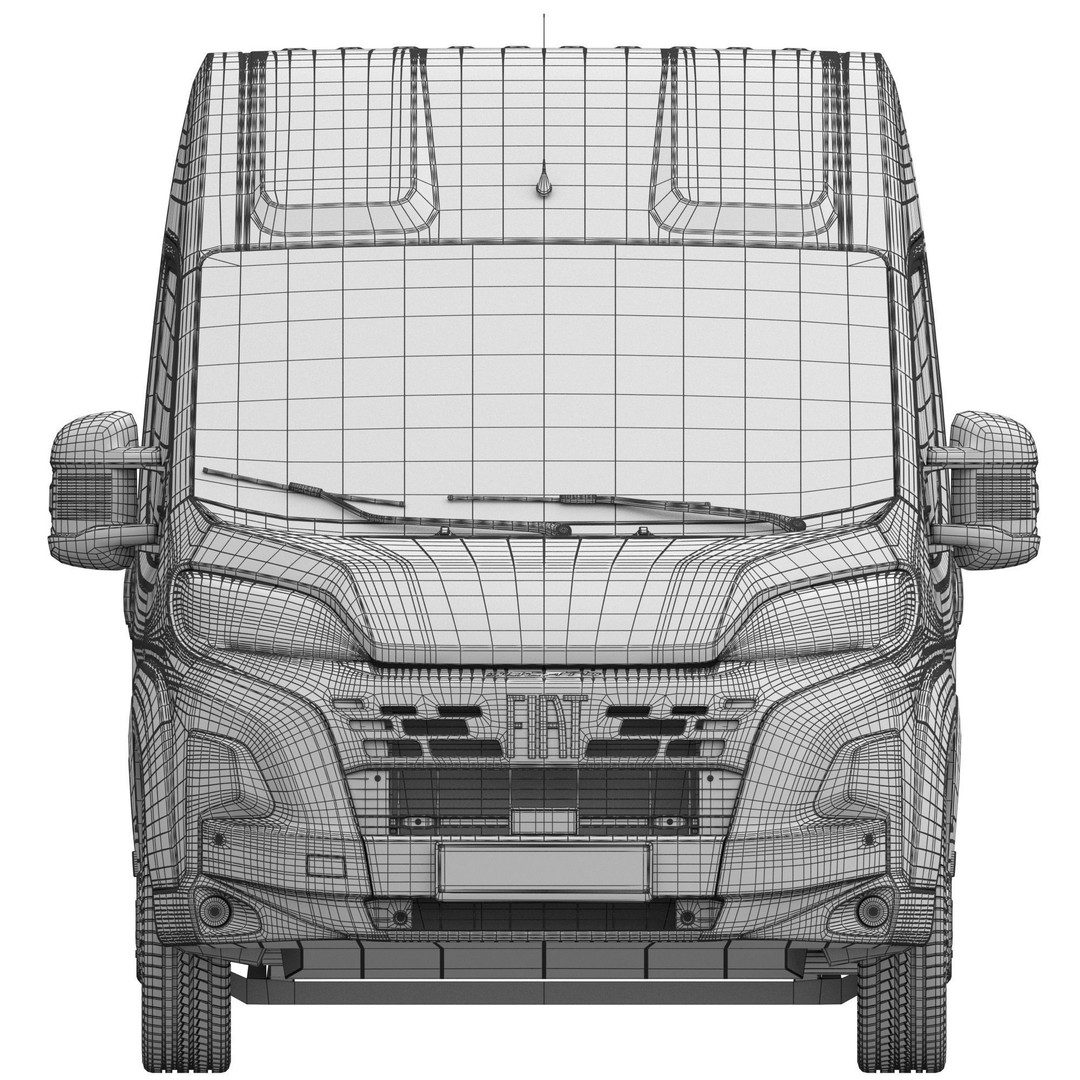 2024 FIAT DUCATO L4H2 3D Model – Detailed Interior, FBX, OBJ - View 18