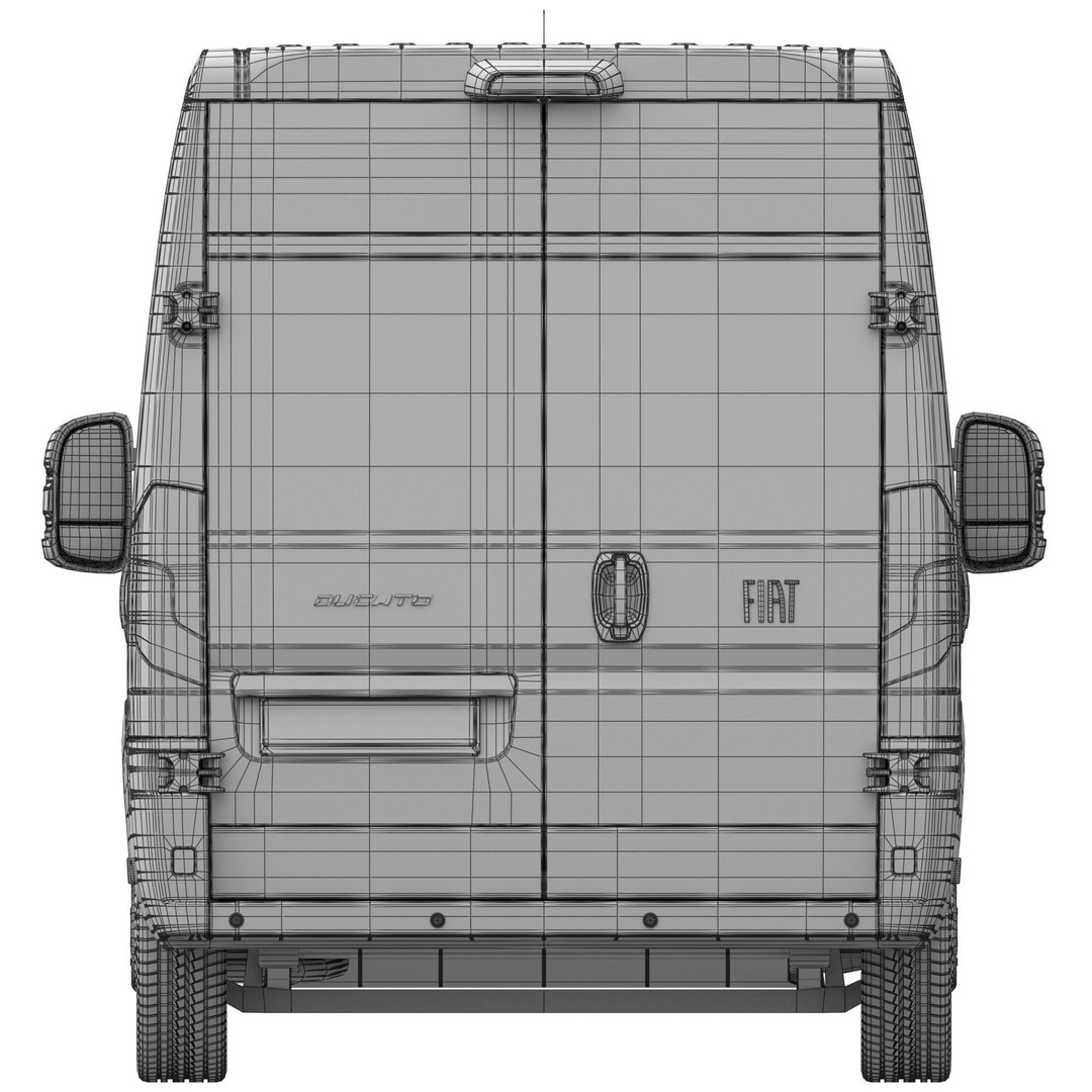 2024 FIAT DUCATO L4H2 3D Model – Detailed Interior, FBX, OBJ - View 19