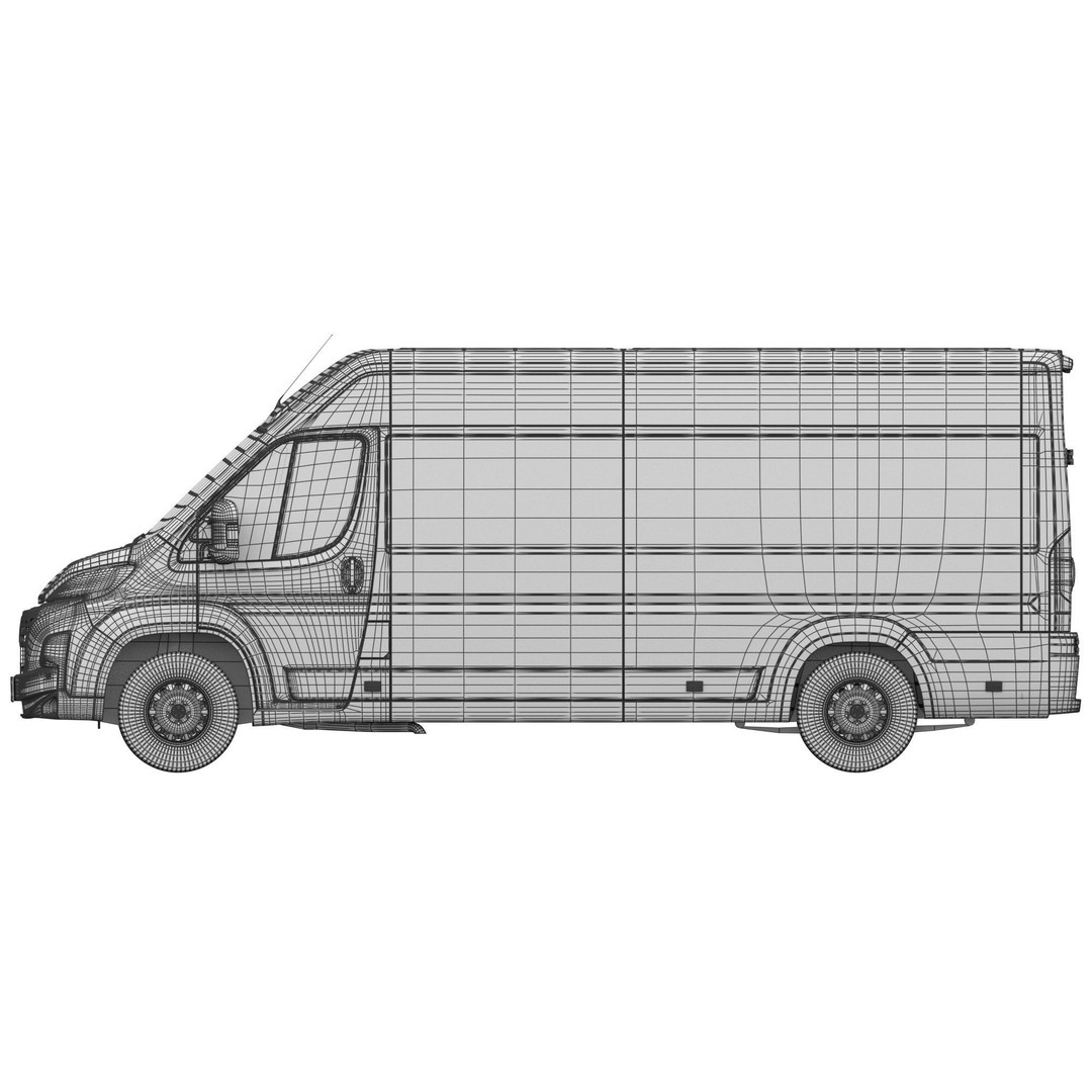 2024 FIAT DUCATO L4H2 3D Model – Detailed Interior, FBX, OBJ - View 21