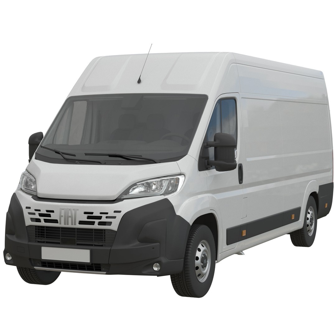 2024 FIAT DUCATO L4H2 3D Model – Detailed Interior, FBX, OBJ - View 3