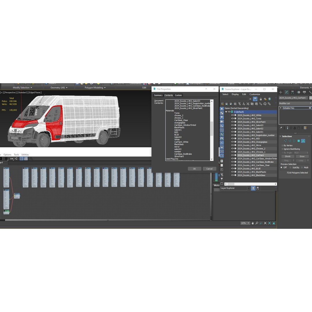 2024 FIAT DUCATO L4H2 3D Model – Detailed Interior, FBX, OBJ - View 30