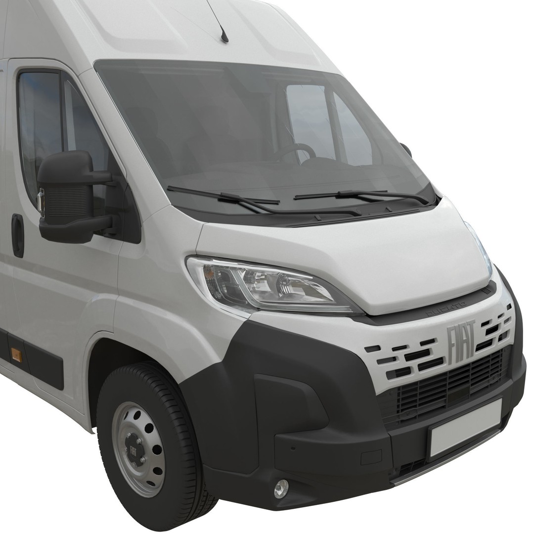 2024 FIAT DUCATO L4H2 3D Model – Detailed Interior, FBX, OBJ - View 7