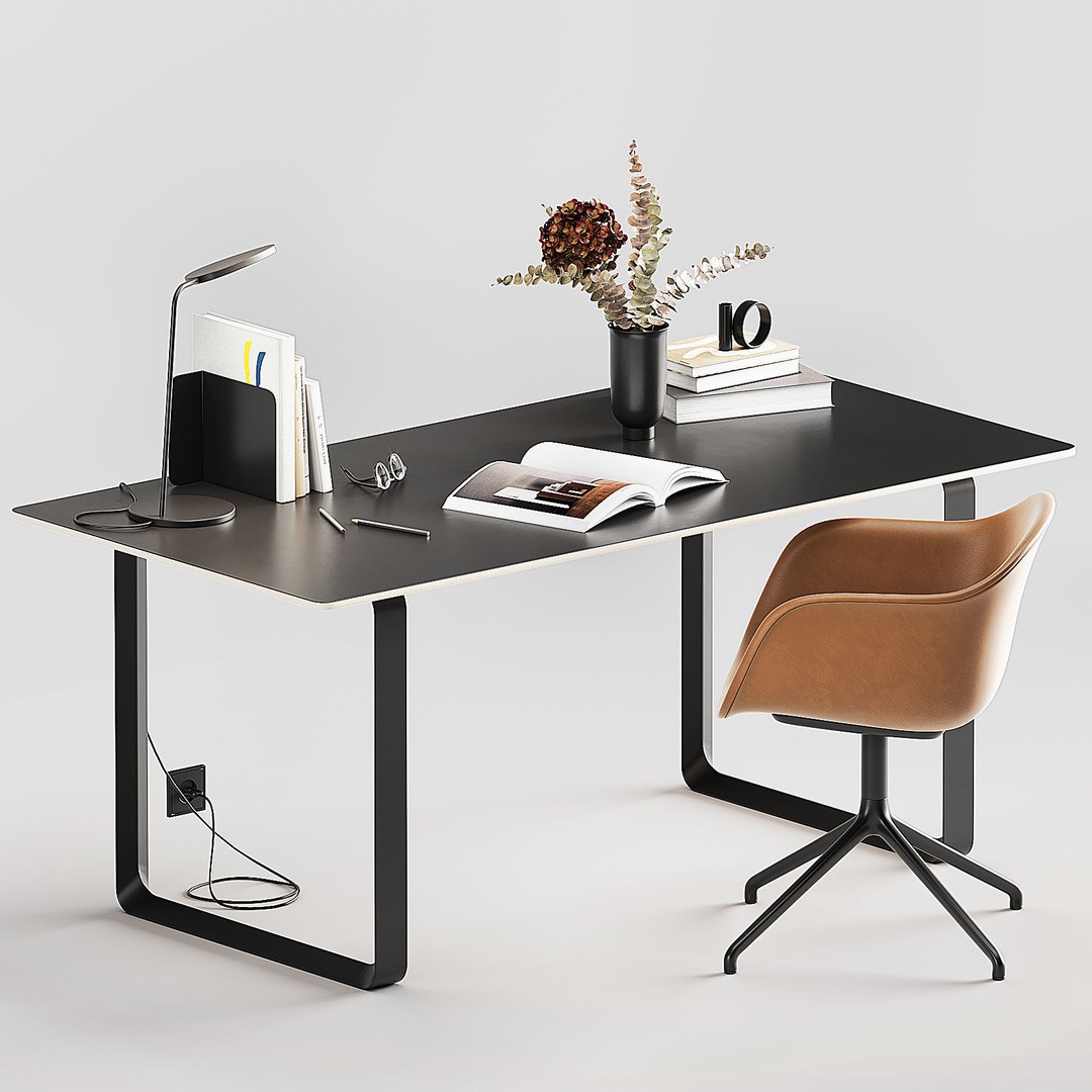 MUUTO Office Set 3D Model – High Poly Interior Asset, FBX/OBJ - View 4