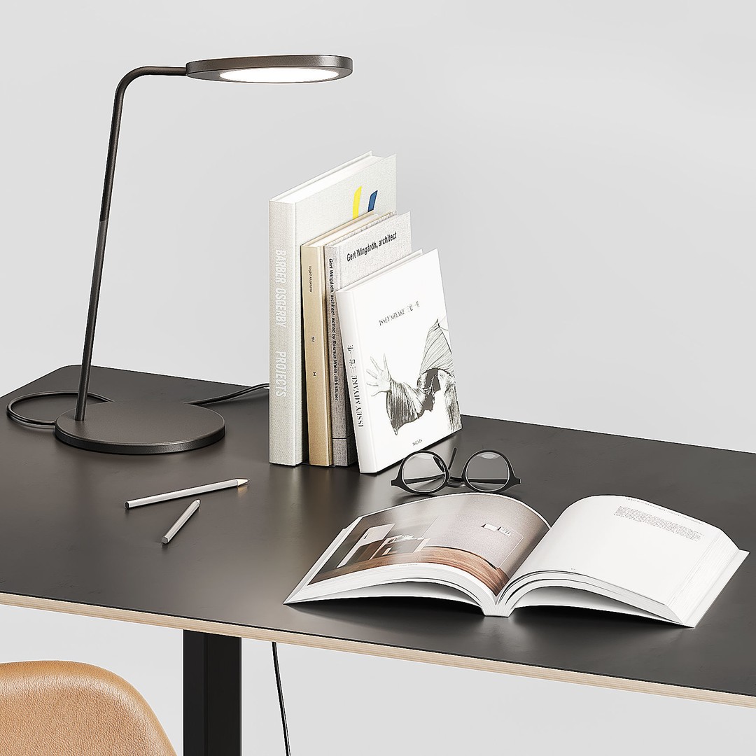 MUUTO Office Set 3D Model – High Poly Interior Asset, FBX/OBJ - View 6