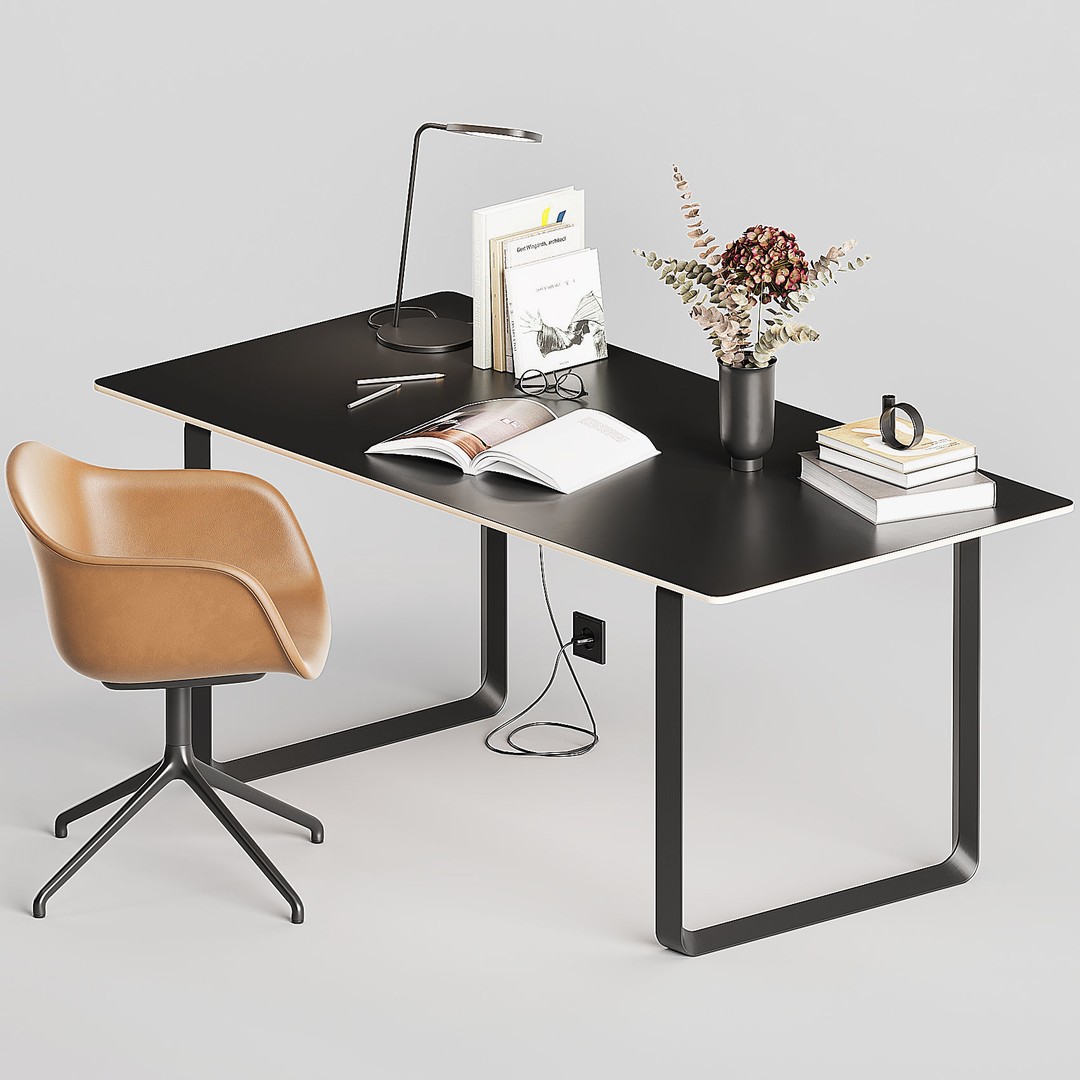MUUTO Office Set 3D Model – High Poly Interior Asset, FBX/OBJ - View 8