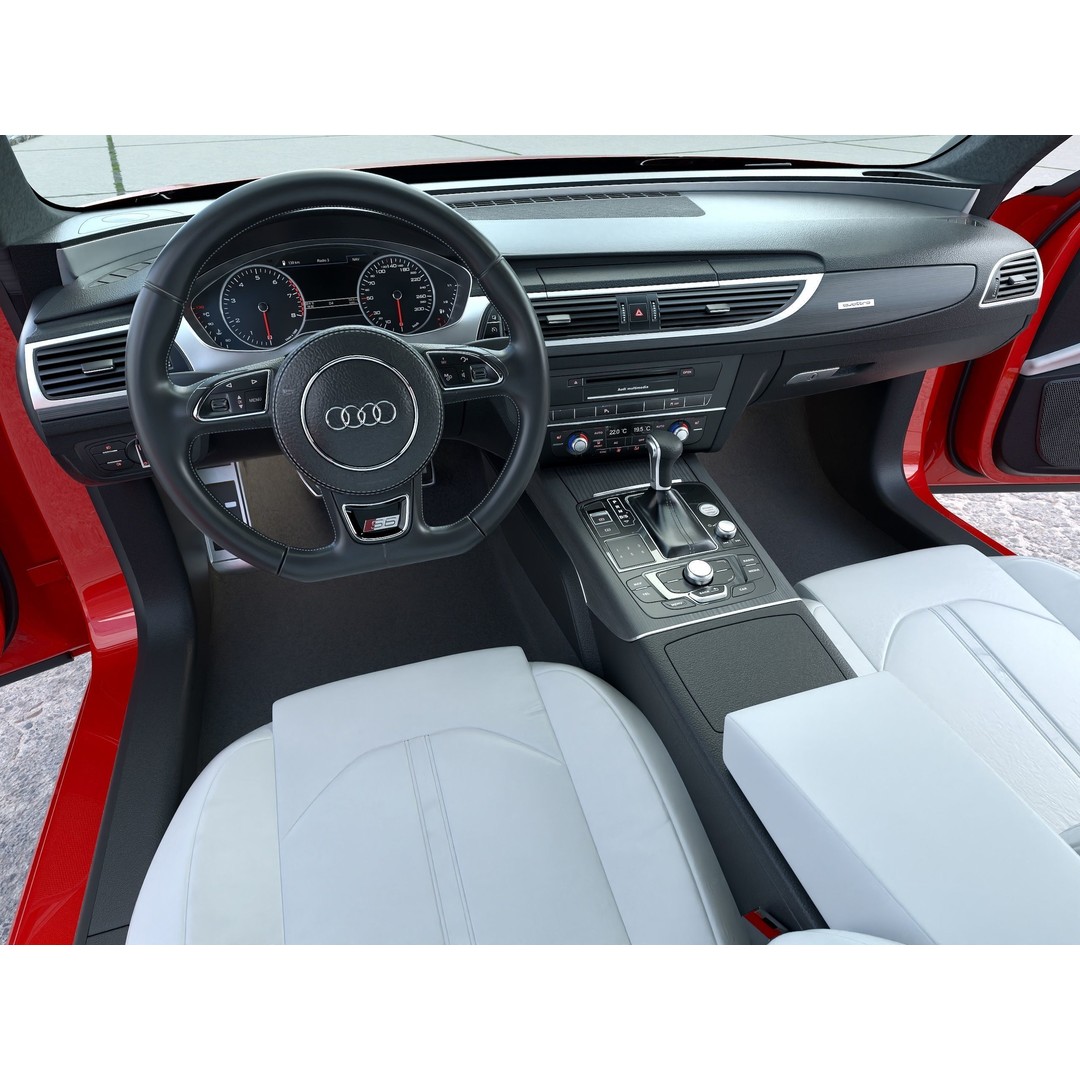 Audi S6 3D Model – Sport Car with PBR Textures, Game-Ready Formats - View 10