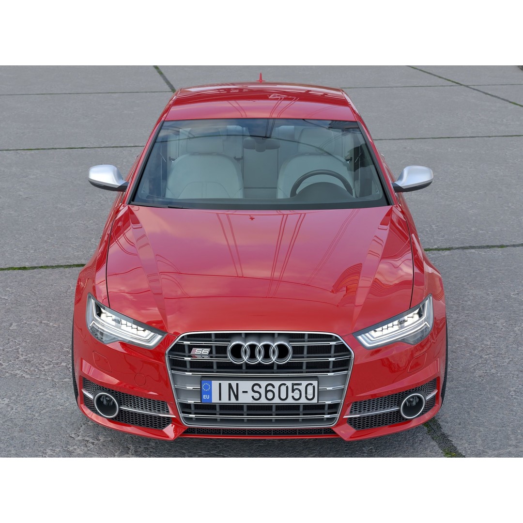 Audi S6 3D Model – Sport Car with PBR Textures, Game-Ready Formats - View 4