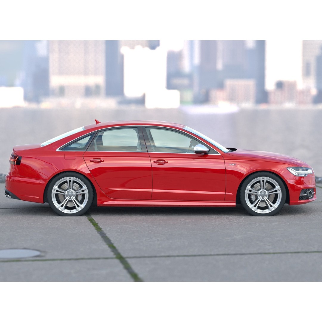 Audi S6 3D Model – Sport Car with PBR Textures, Game-Ready Formats - View 5