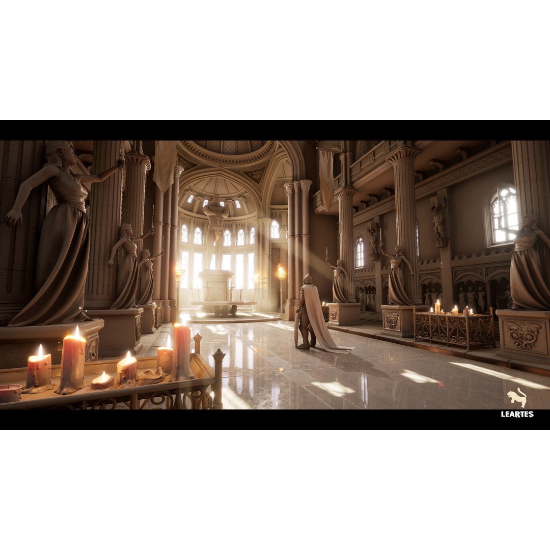 King Arthur Castle Interior 3D Model – Low Poly Game Ready, FBX
