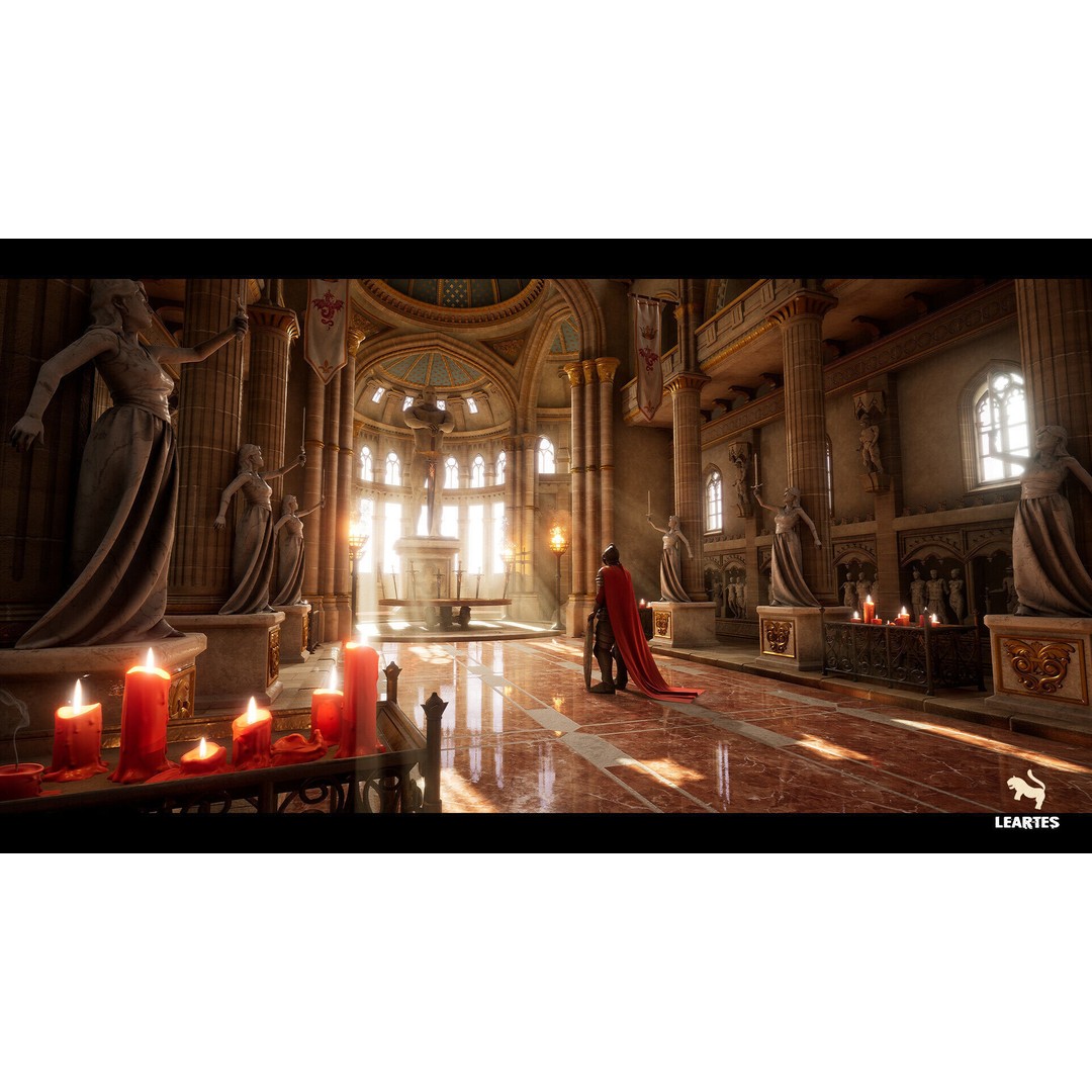 King Arthur Castle Interior 3D Model – Low Poly Game Ready, FBX - View 3