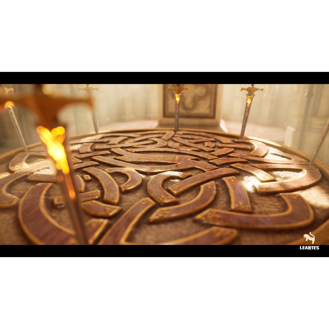 King Arthur Castle Interior 3D Model – Low Poly Game Ready, FBX - View 7