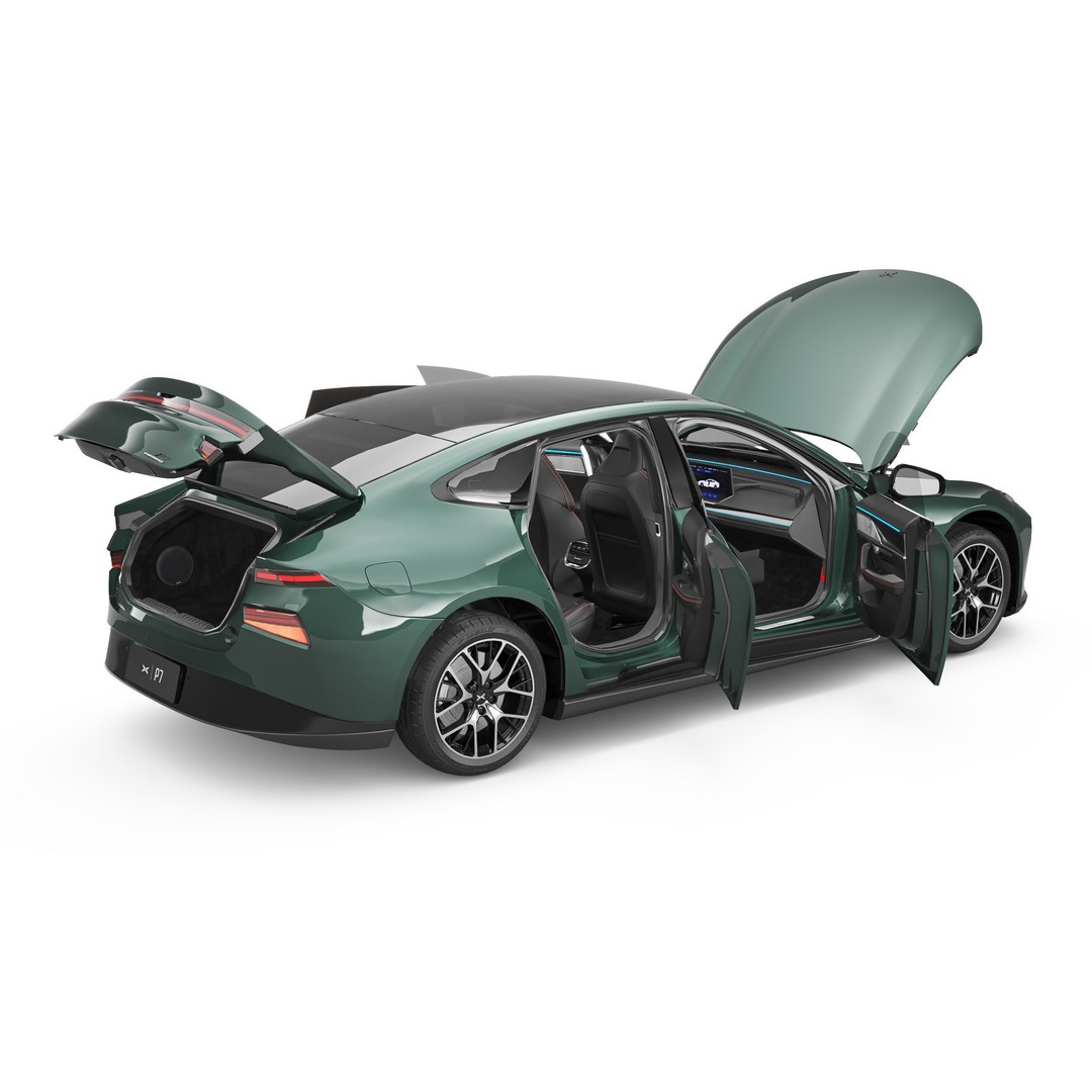 2024 Xpeng P7 3D Model – Luxury Sedan with Rigged Interior, FBX, Blender - View 10