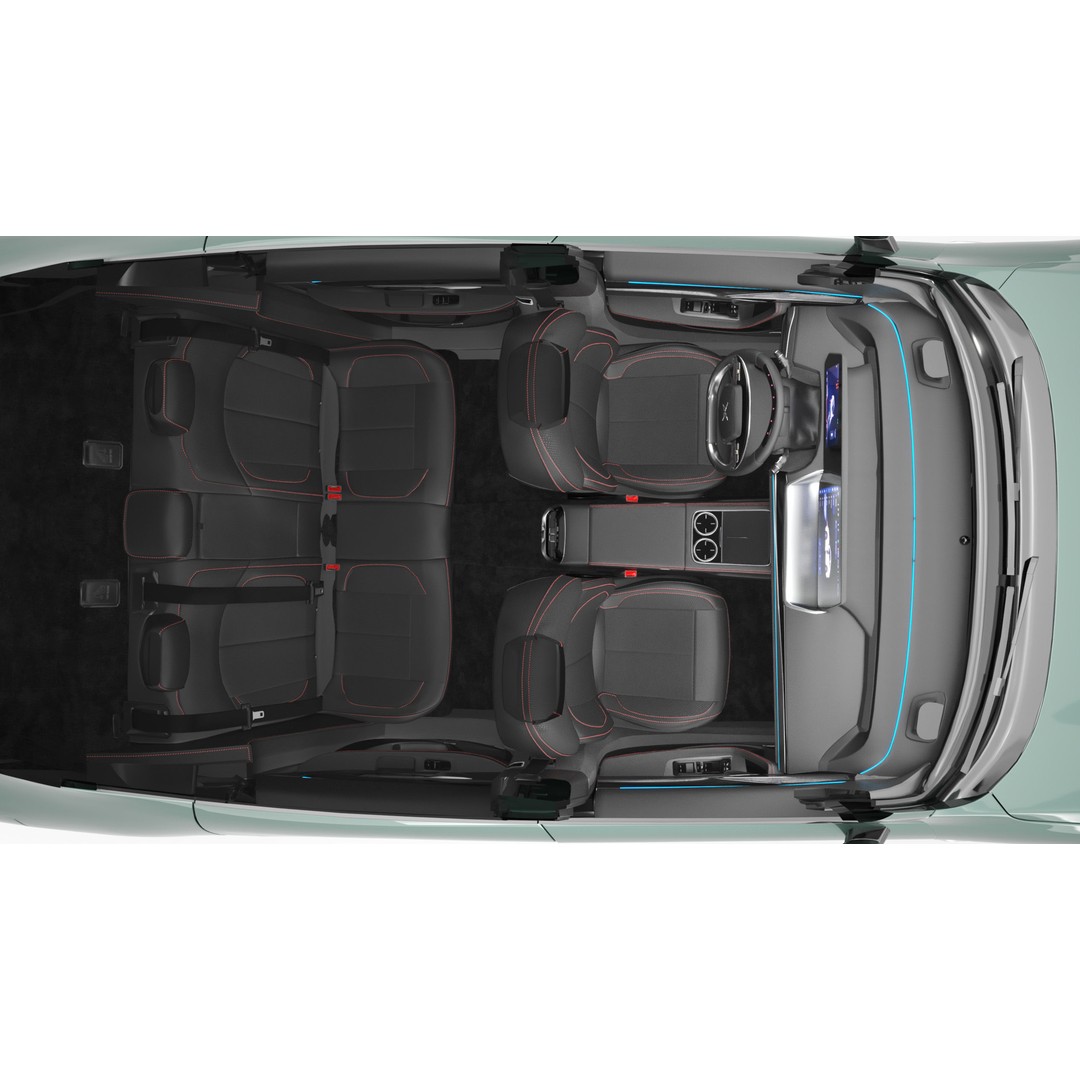 2024 Xpeng P7 3D Model – Luxury Sedan with Rigged Interior, FBX, Blender - View 18