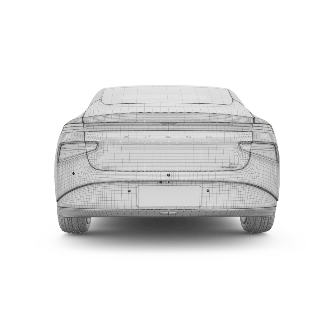 2024 Xpeng P7 3D Model – Luxury Sedan with Rigged Interior, FBX, Blender - View 24