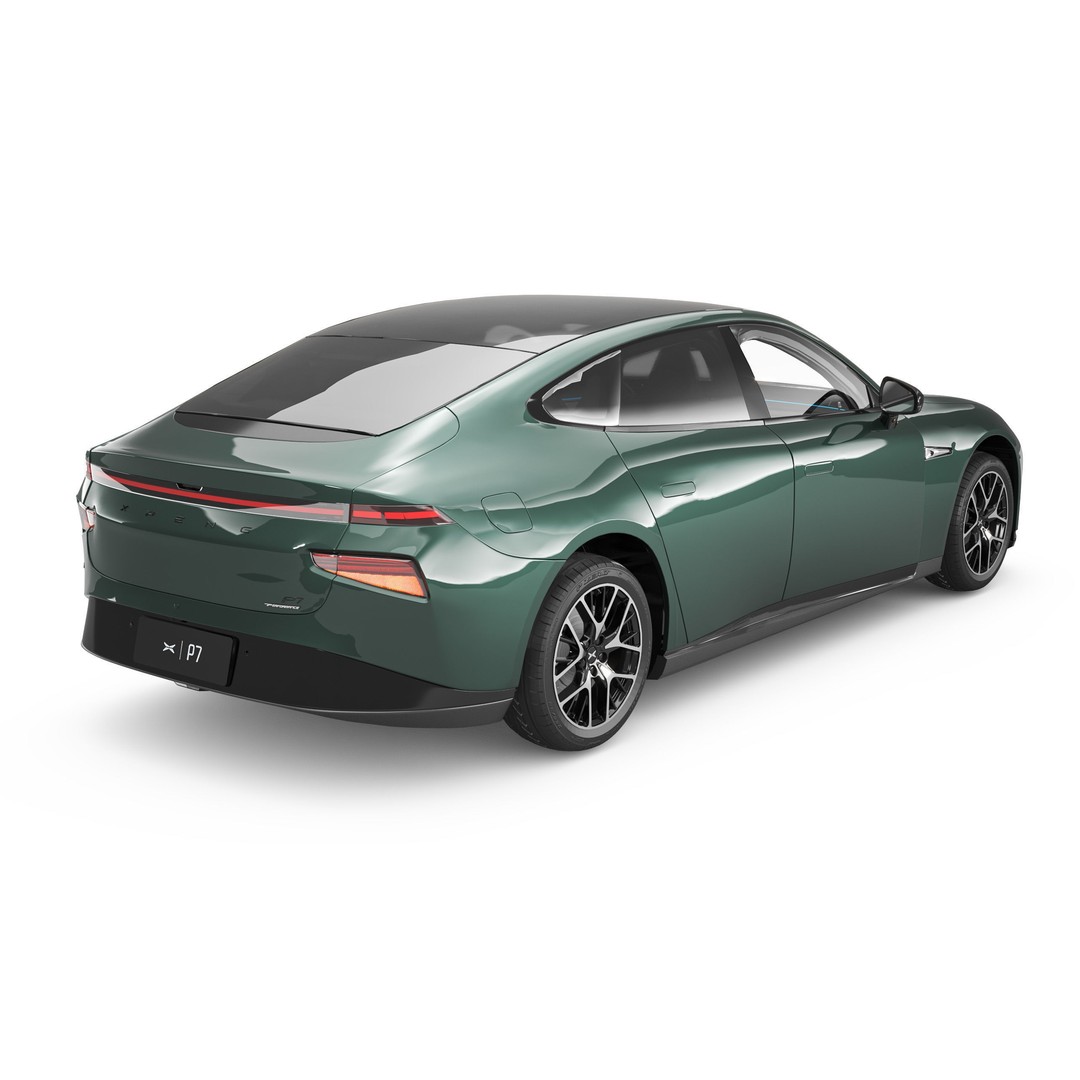 2024 Xpeng P7 3D Model – Luxury Sedan with Rigged Interior, FBX, Blender - View 3