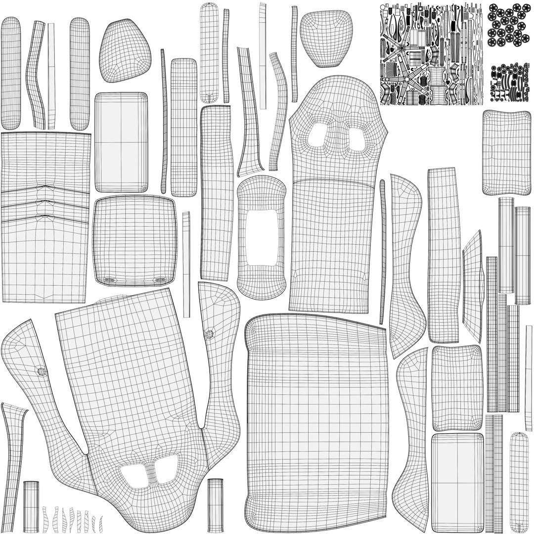 Modern Gaming Chair 3D Model – High Quality PBR Game Asset, FBX