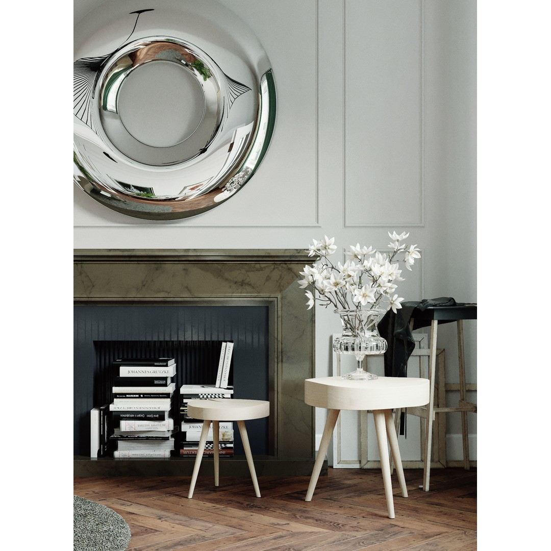 Scandinavian Living Room 3D Model – Fully Textured Interior Scene, Corona - View 11