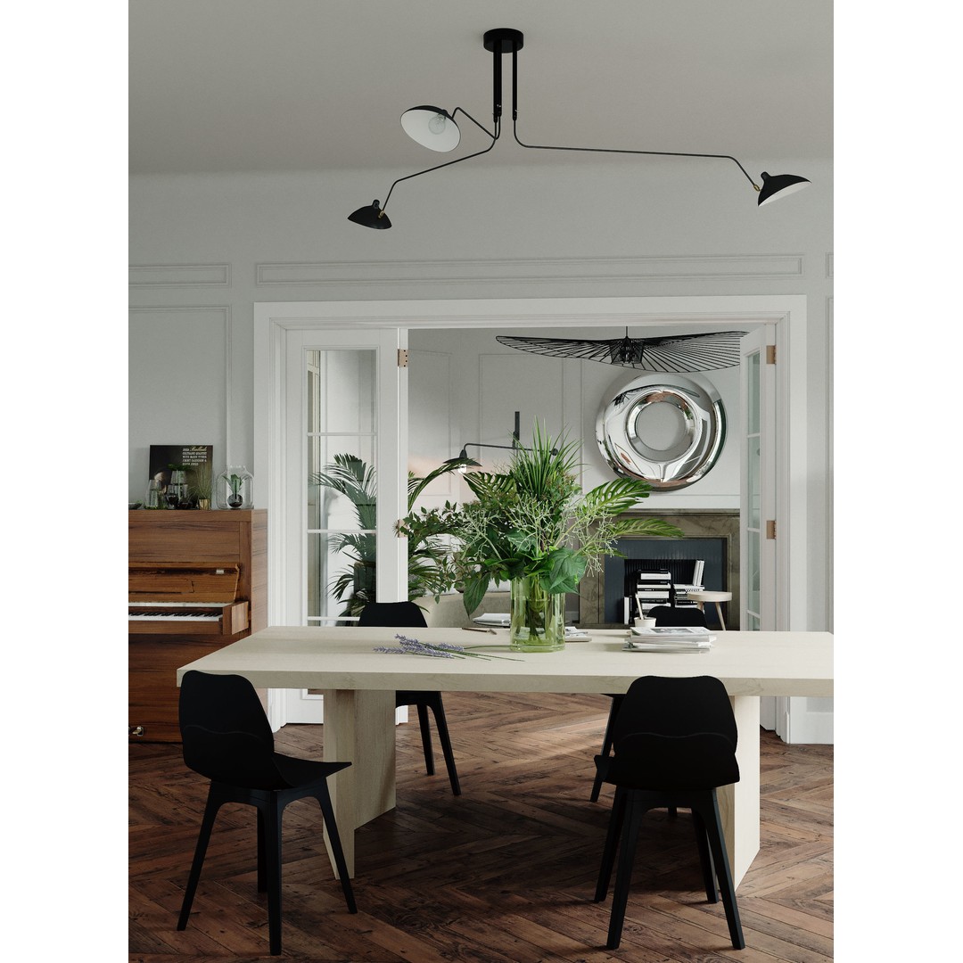 Scandinavian Living Room 3D Model – Fully Textured Interior Scene, Corona - View 14