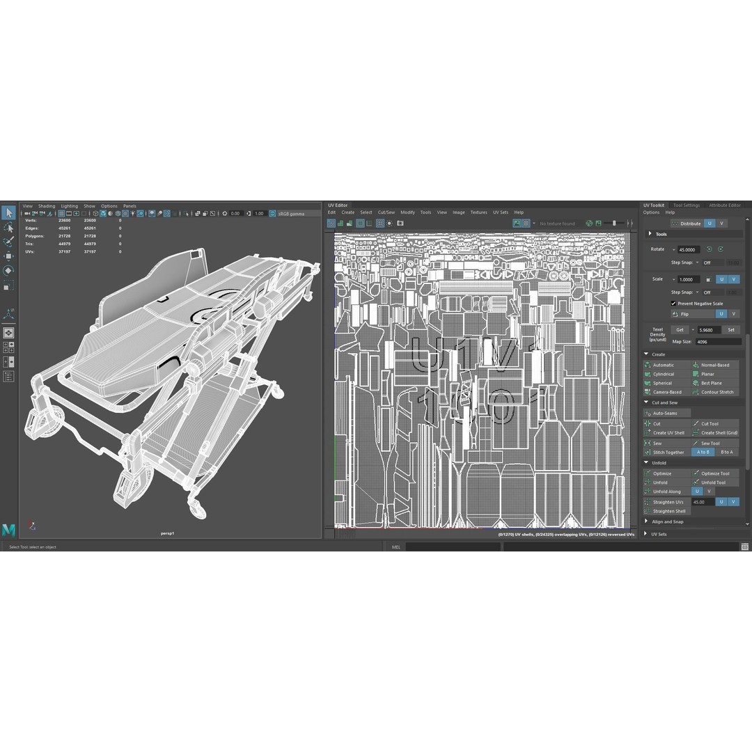 Stryker Power Pro XT 3D Model – Low Poly Game Asset, FBX - View 12