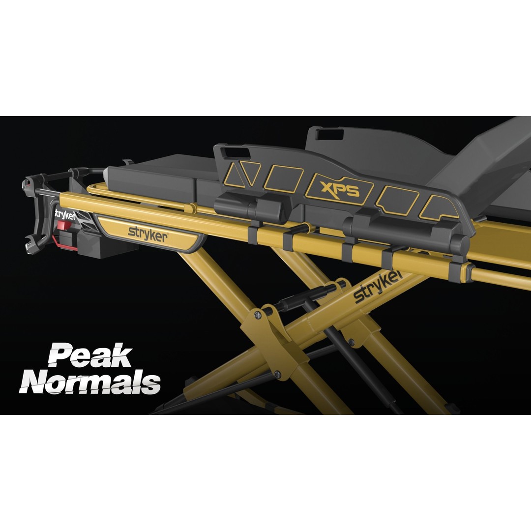 Stryker Power Pro XT 3D Model – Low Poly Game Asset, FBX - View 4