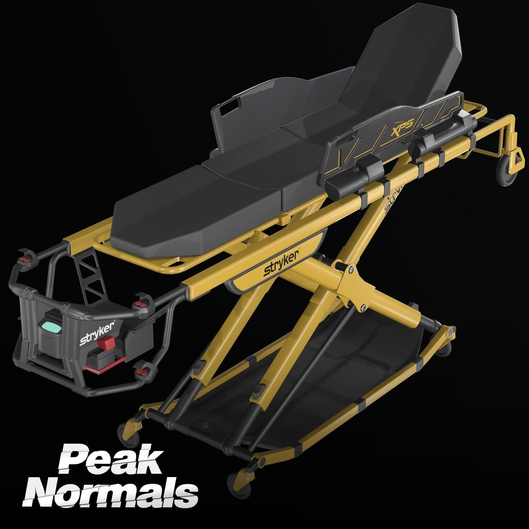Stryker Power Pro XT 3D Model – Low Poly Game Asset, FBX - View 5