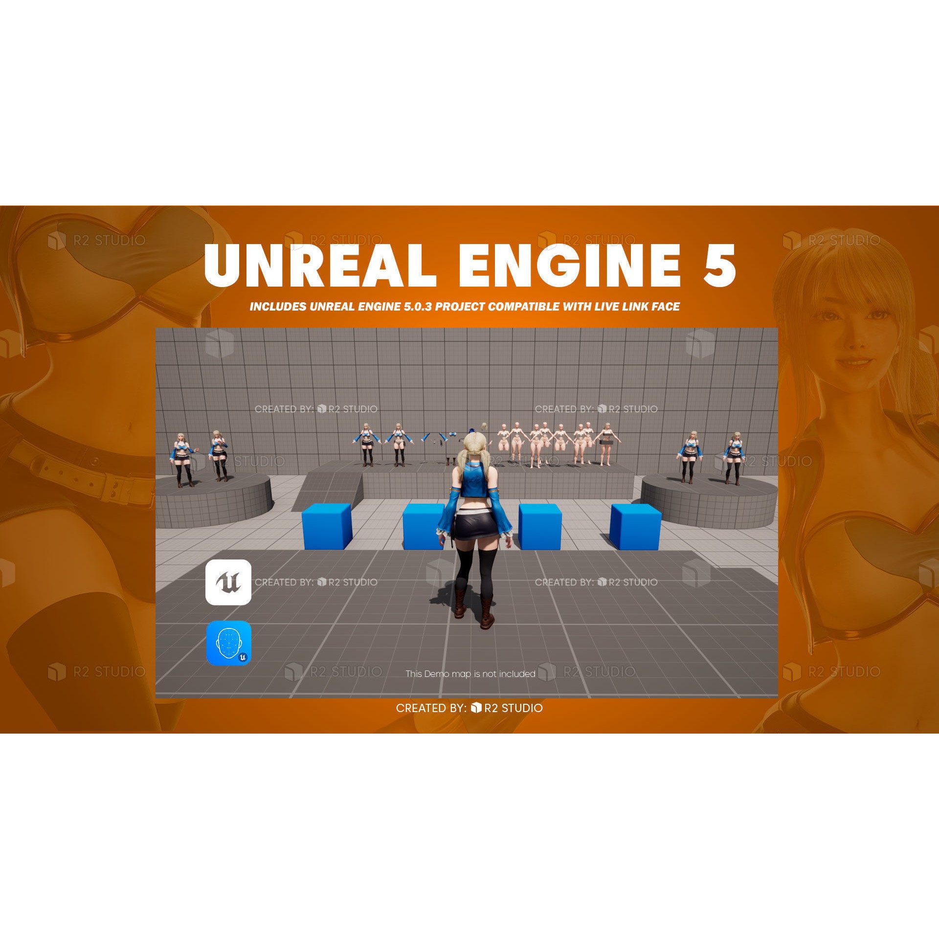 Lucy Heartfilia - Low-Poly Game-Ready 3D Model - View 13