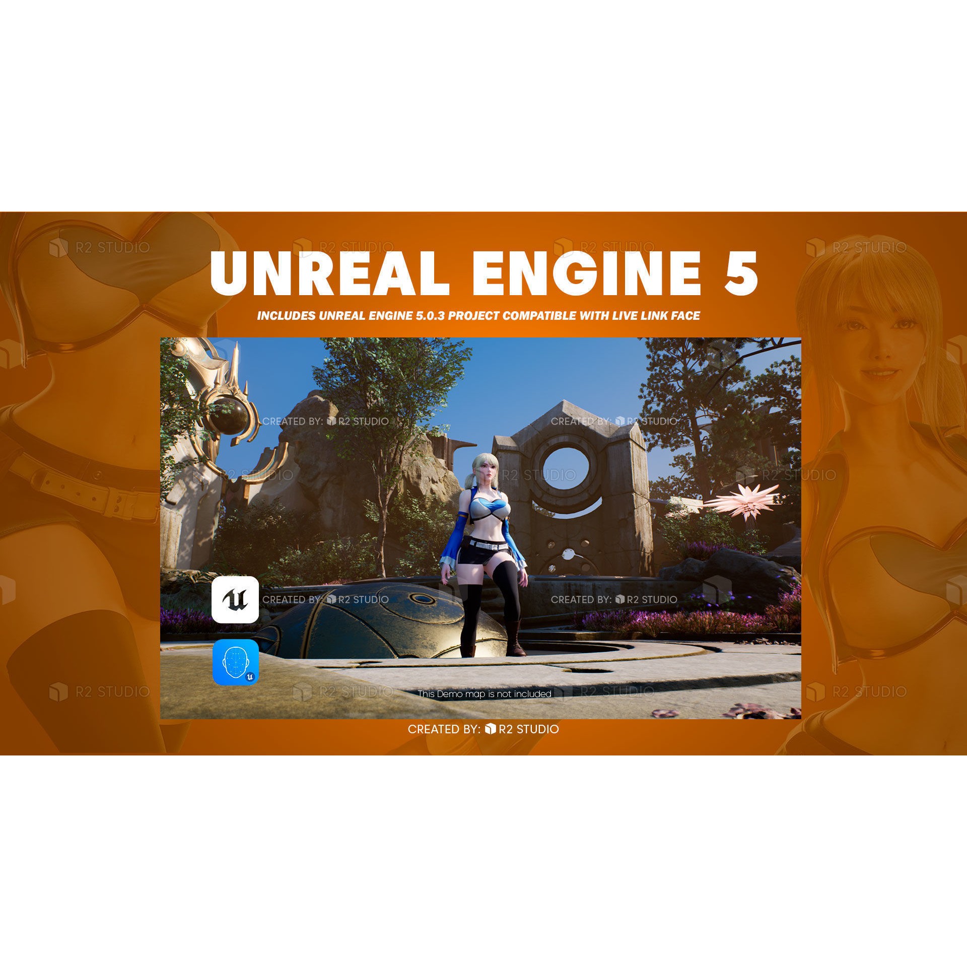 Lucy Heartfilia - Low-Poly Game-Ready 3D Model - View 20