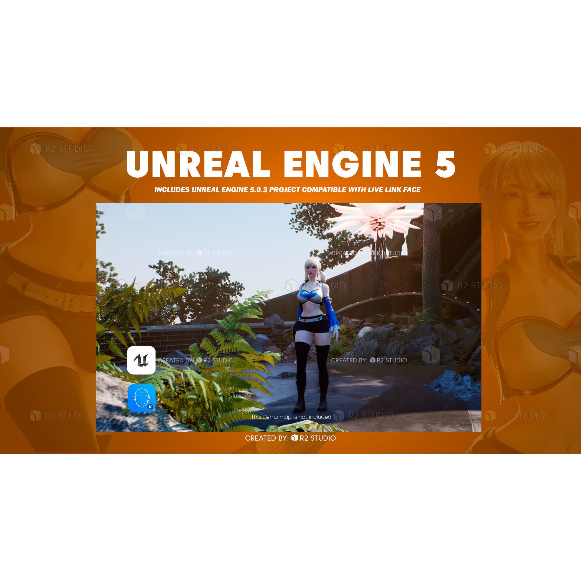 Lucy Heartfilia - Low-Poly Game-Ready 3D Model - View 23