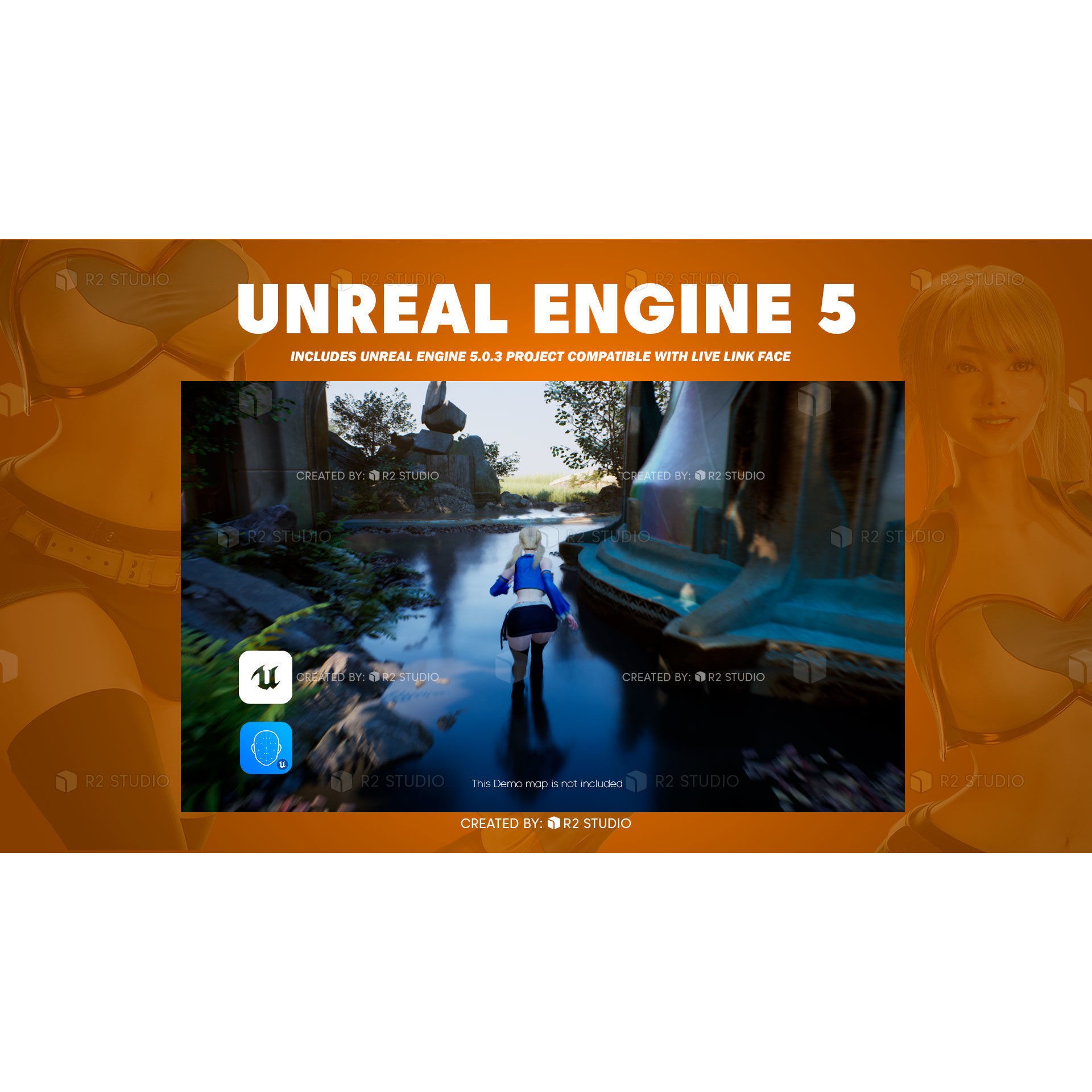 Lucy Heartfilia - Low-Poly Game-Ready 3D Model - View 25