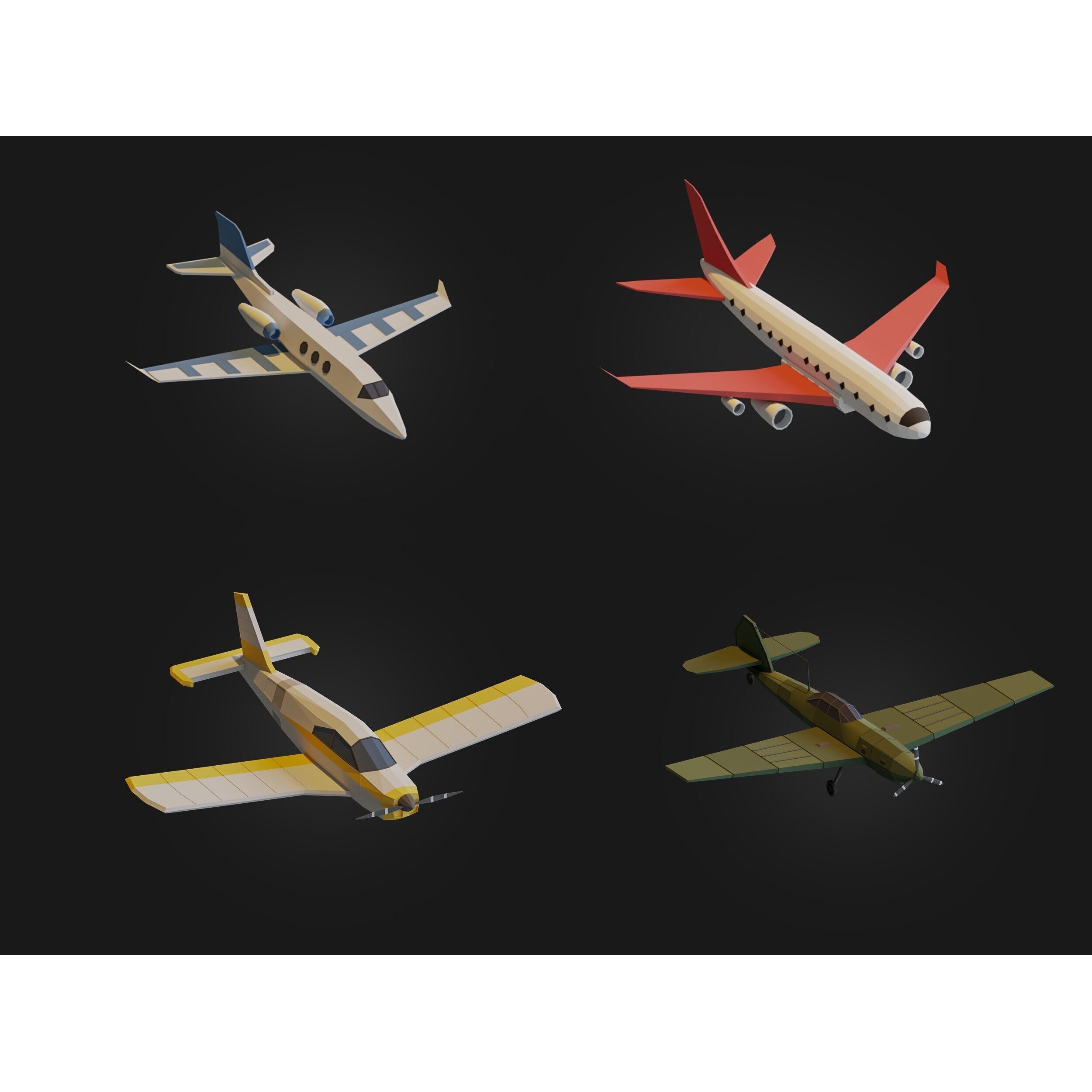 Ultimate City Builder Pack - Low-Poly Game-Ready 3D Model - View 23