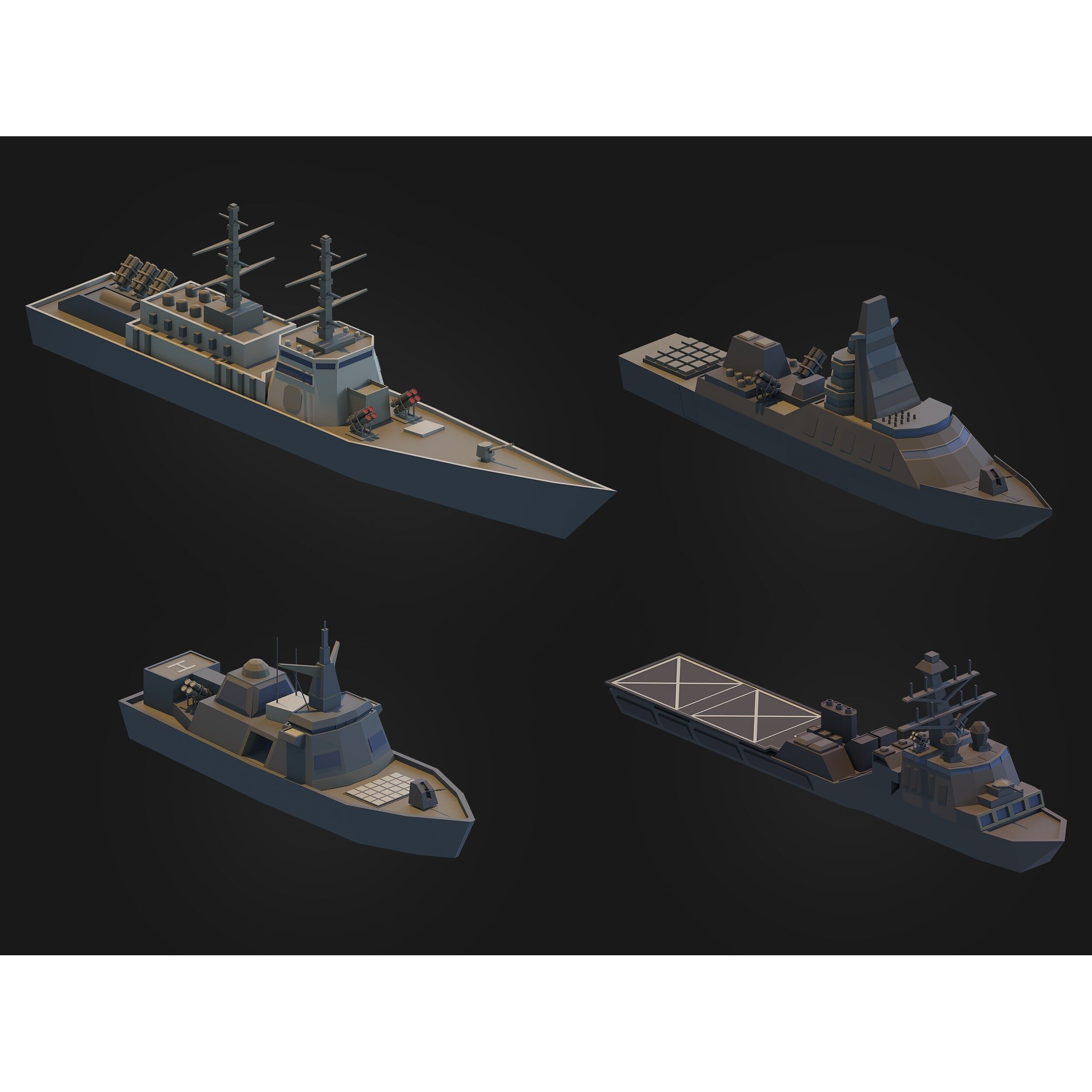 Ultimate City Builder Pack - Low-Poly Game-Ready 3D Model - View 24