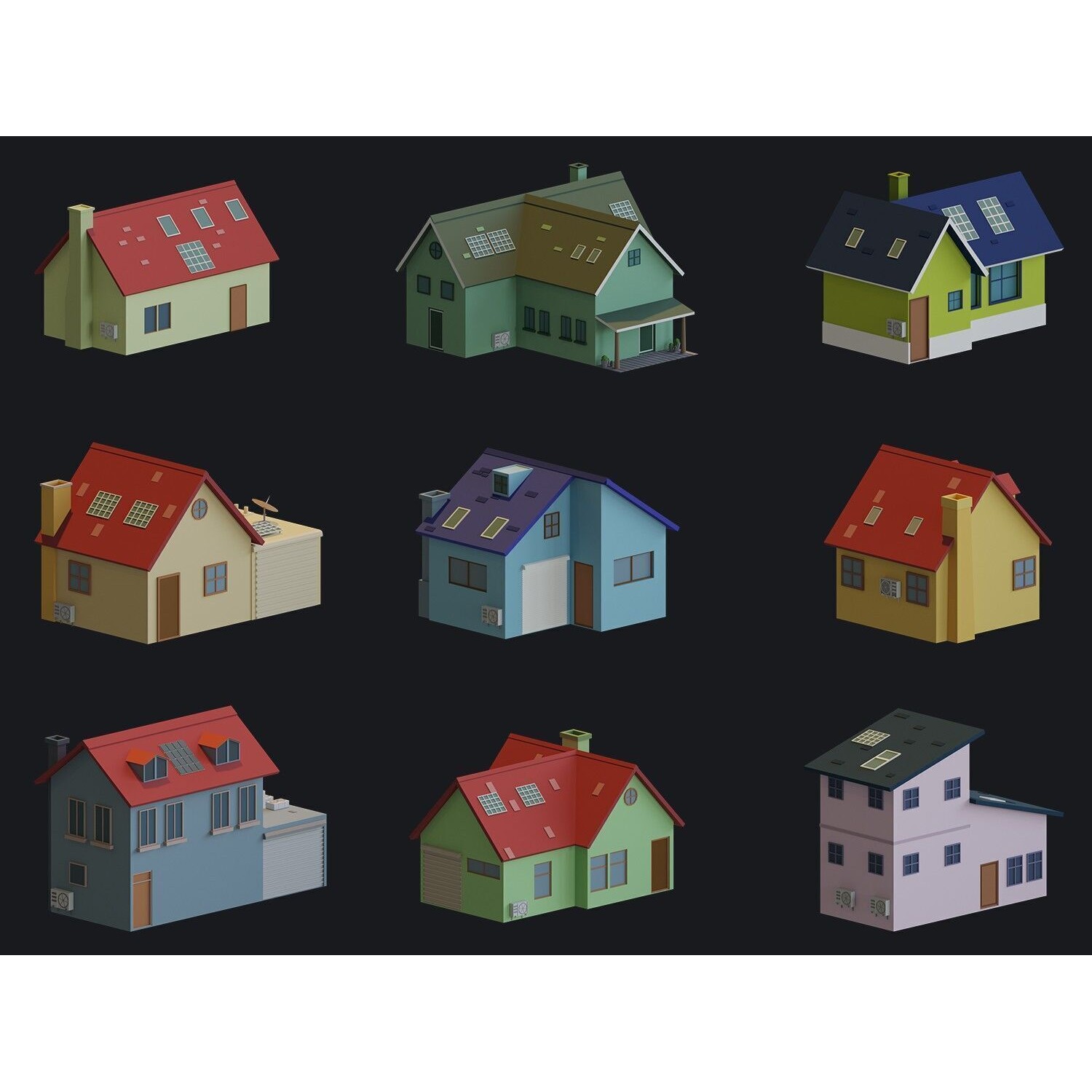 Ultimate City Builder Pack - Low-Poly Game-Ready 3D Model - View 34