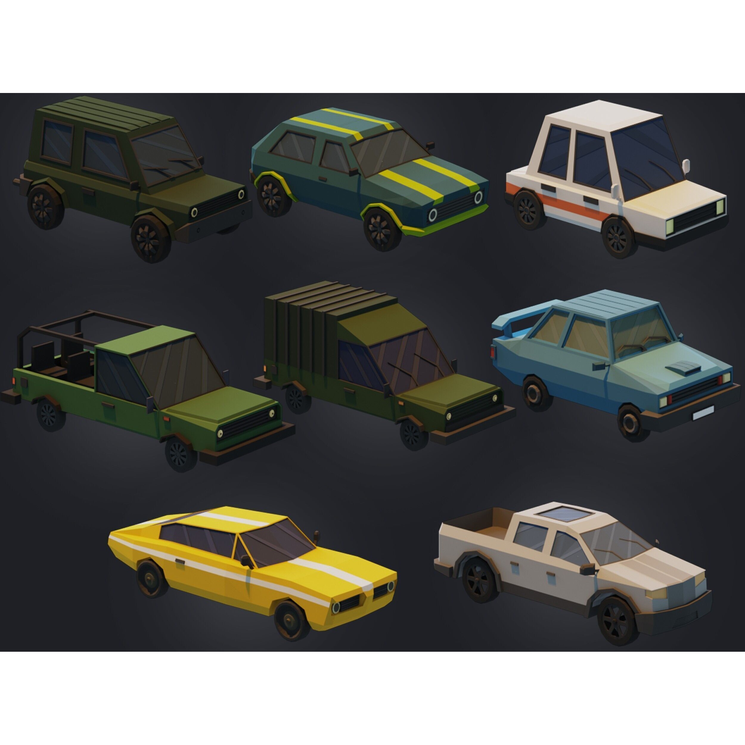 Ultimate City Builder Pack - Low-Poly Game-Ready 3D Model - View 36