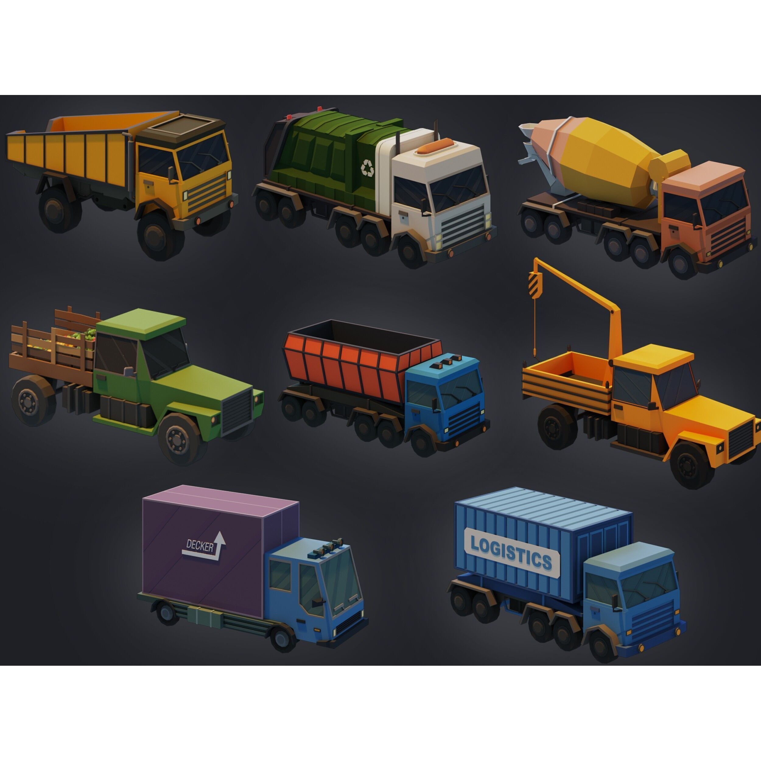 Ultimate City Builder Pack - Low-Poly Game-Ready 3D Model - View 37