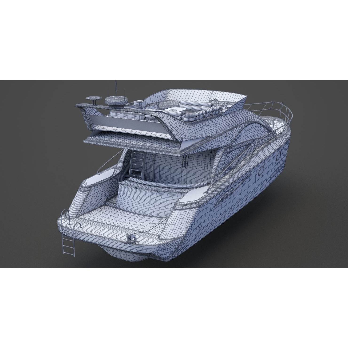 Photorealistic Yacht - Ready-to-Render 3D Model