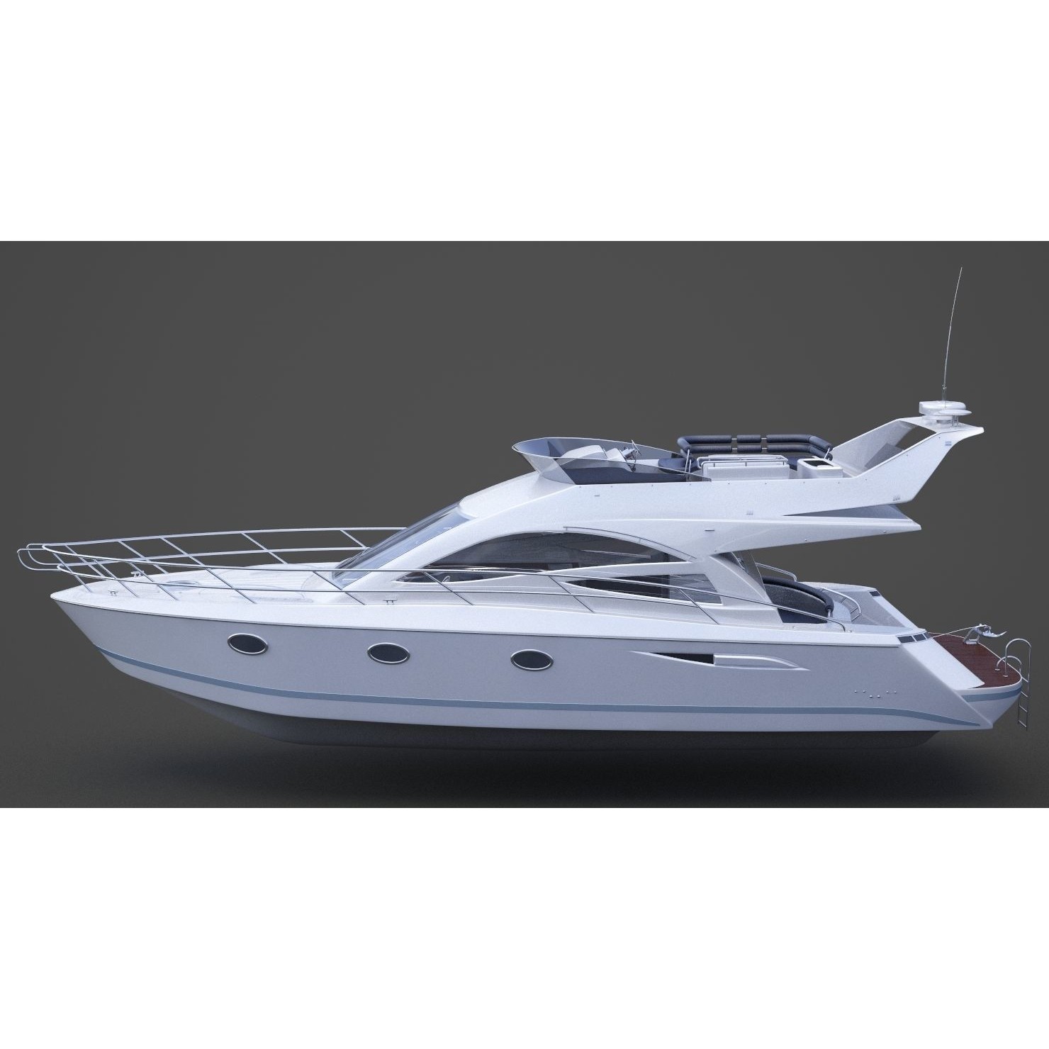 Photorealistic Yacht - Ready-to-Render 3D Model - View 10