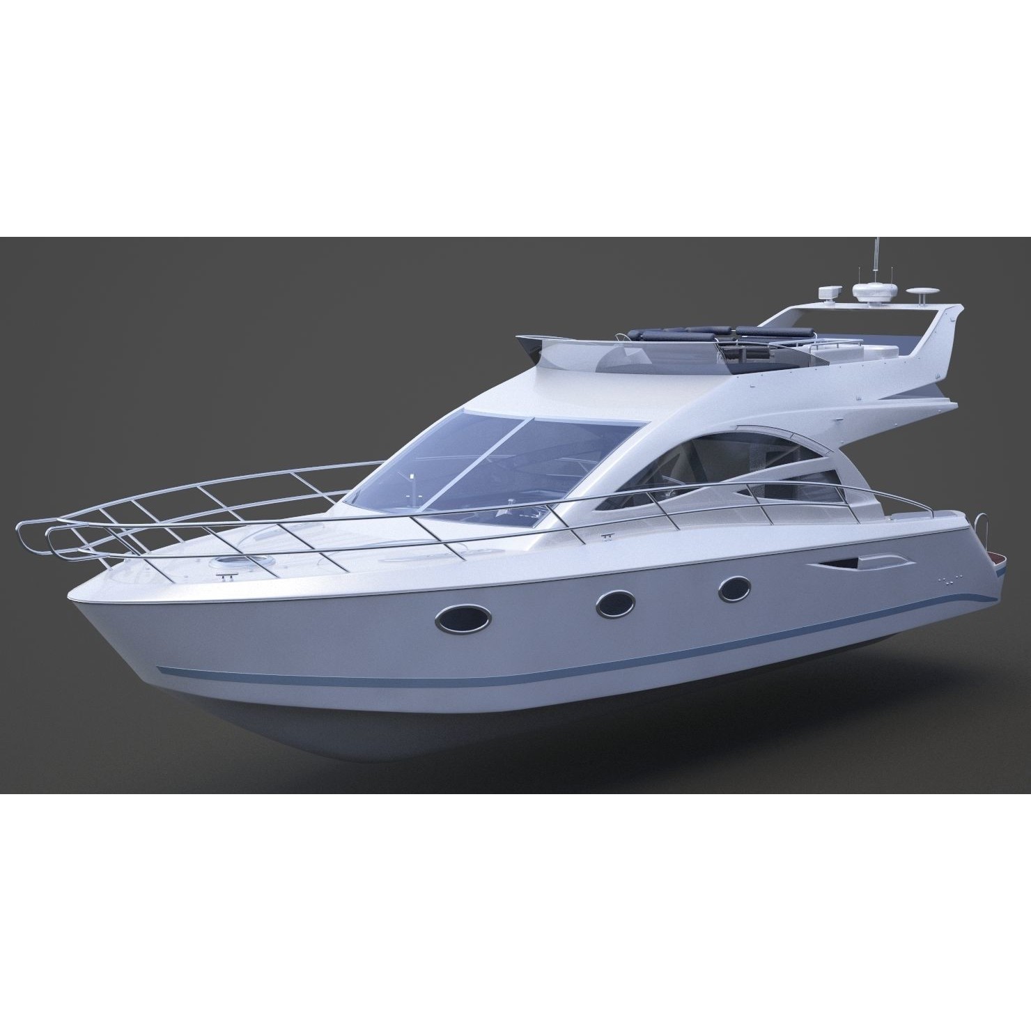 Photorealistic Yacht - Ready-to-Render 3D Model - View 11