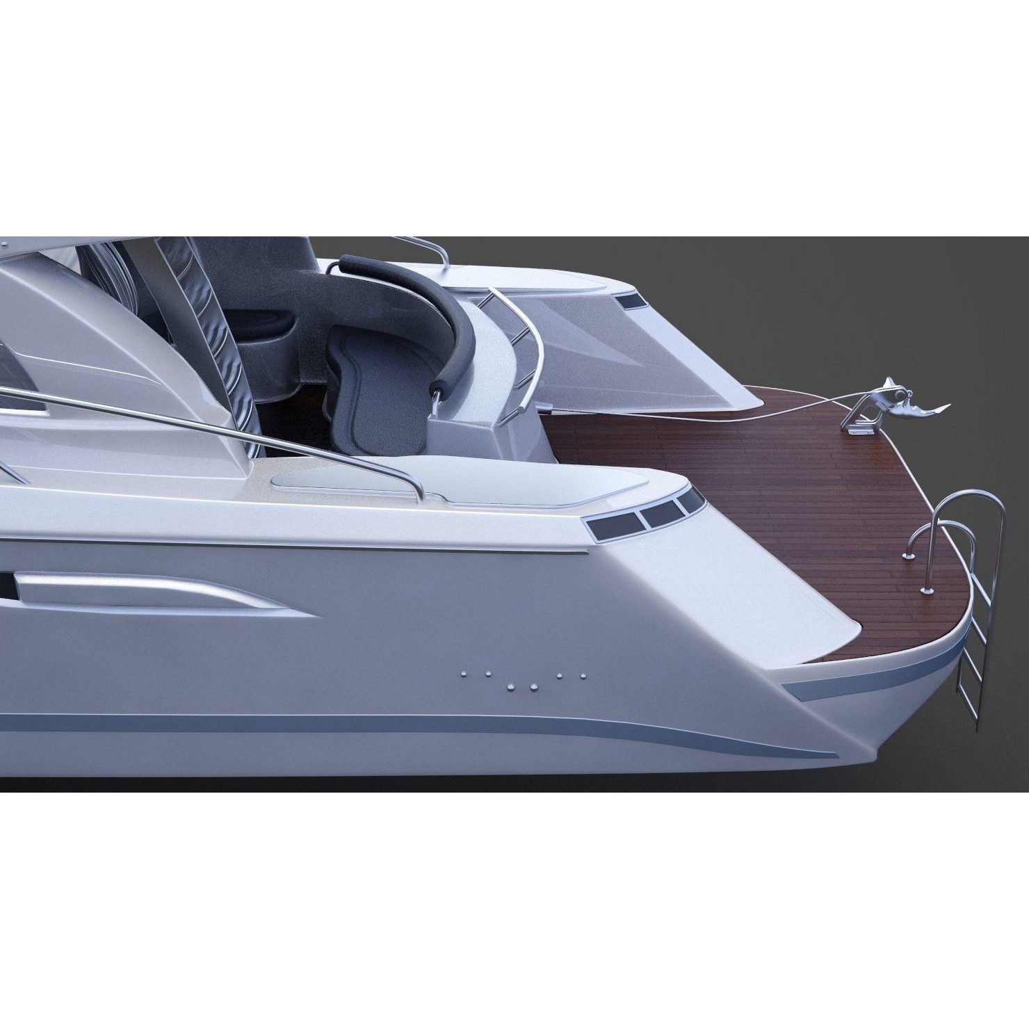 Photorealistic Yacht - Ready-to-Render 3D Model - View 16