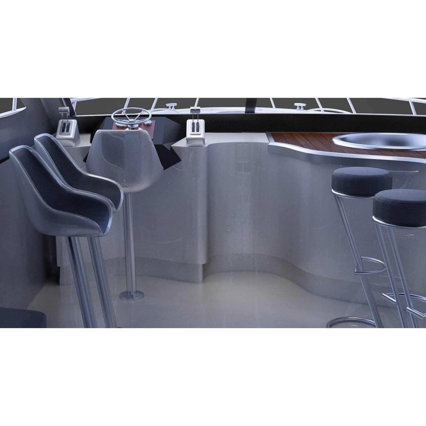 Photorealistic Yacht - Ready-to-Render 3D Model - View 18