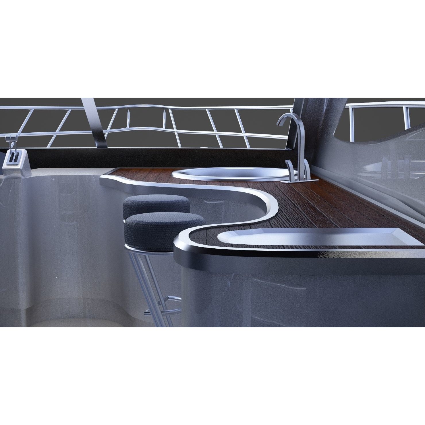 Photorealistic Yacht - Ready-to-Render 3D Model - View 19