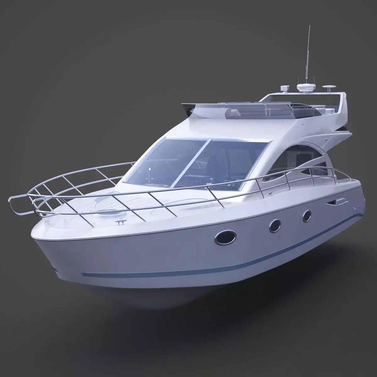 Photorealistic Yacht - Ready-to-Render 3D Model - View 2