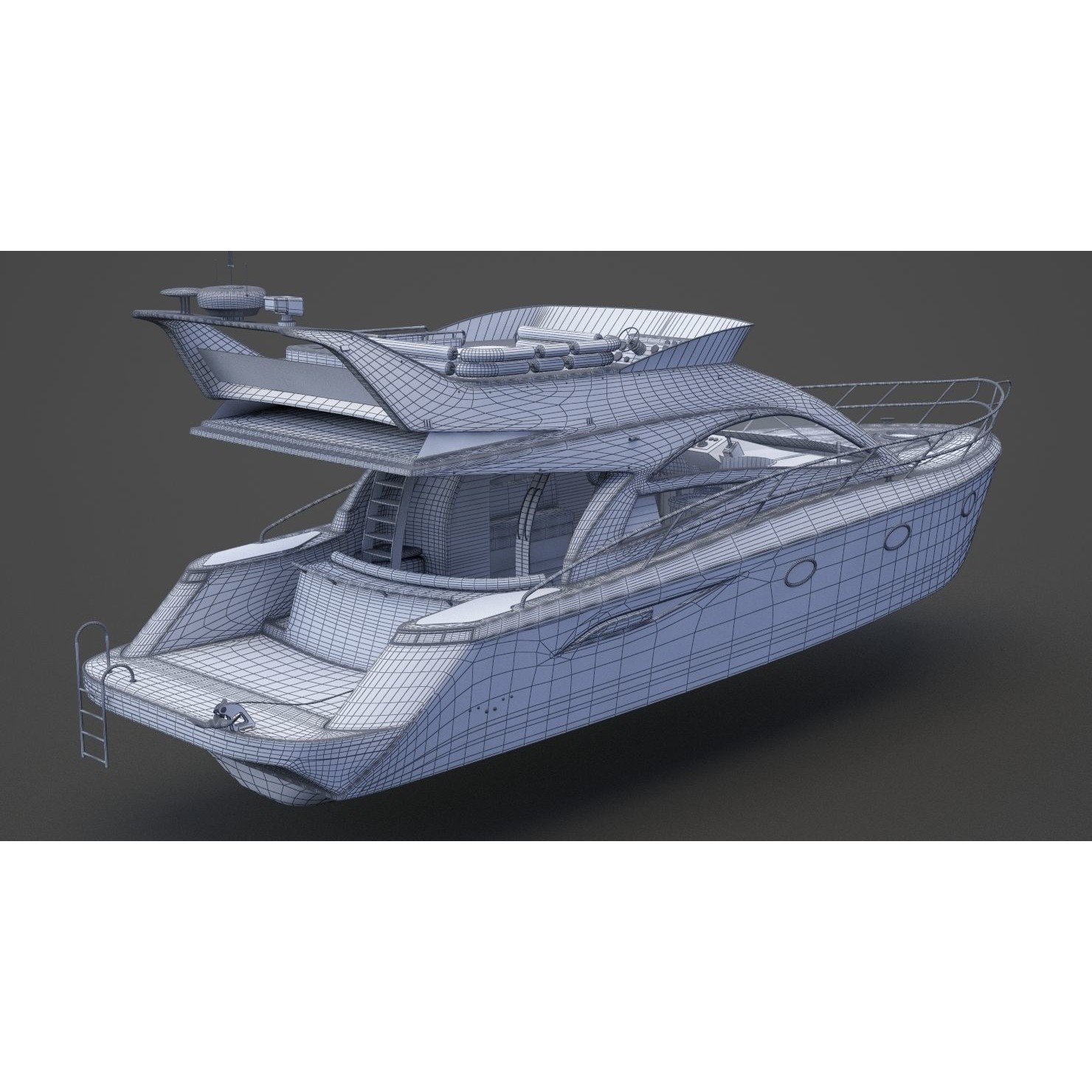 Photorealistic Yacht - Ready-to-Render 3D Model - View 22